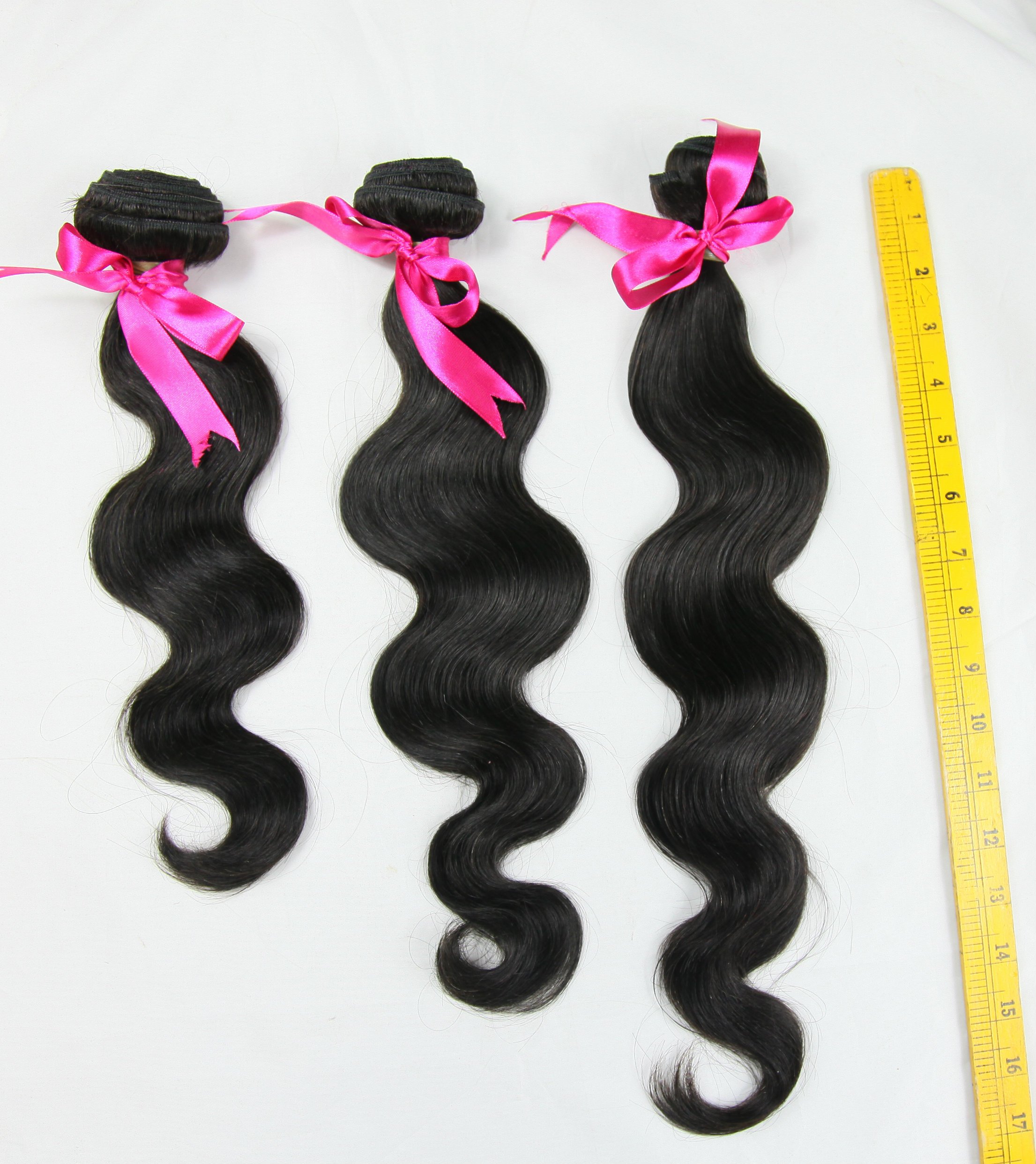 100% Unprocessed Brazilian Virgin Human Hair Weaves Extensions - 16