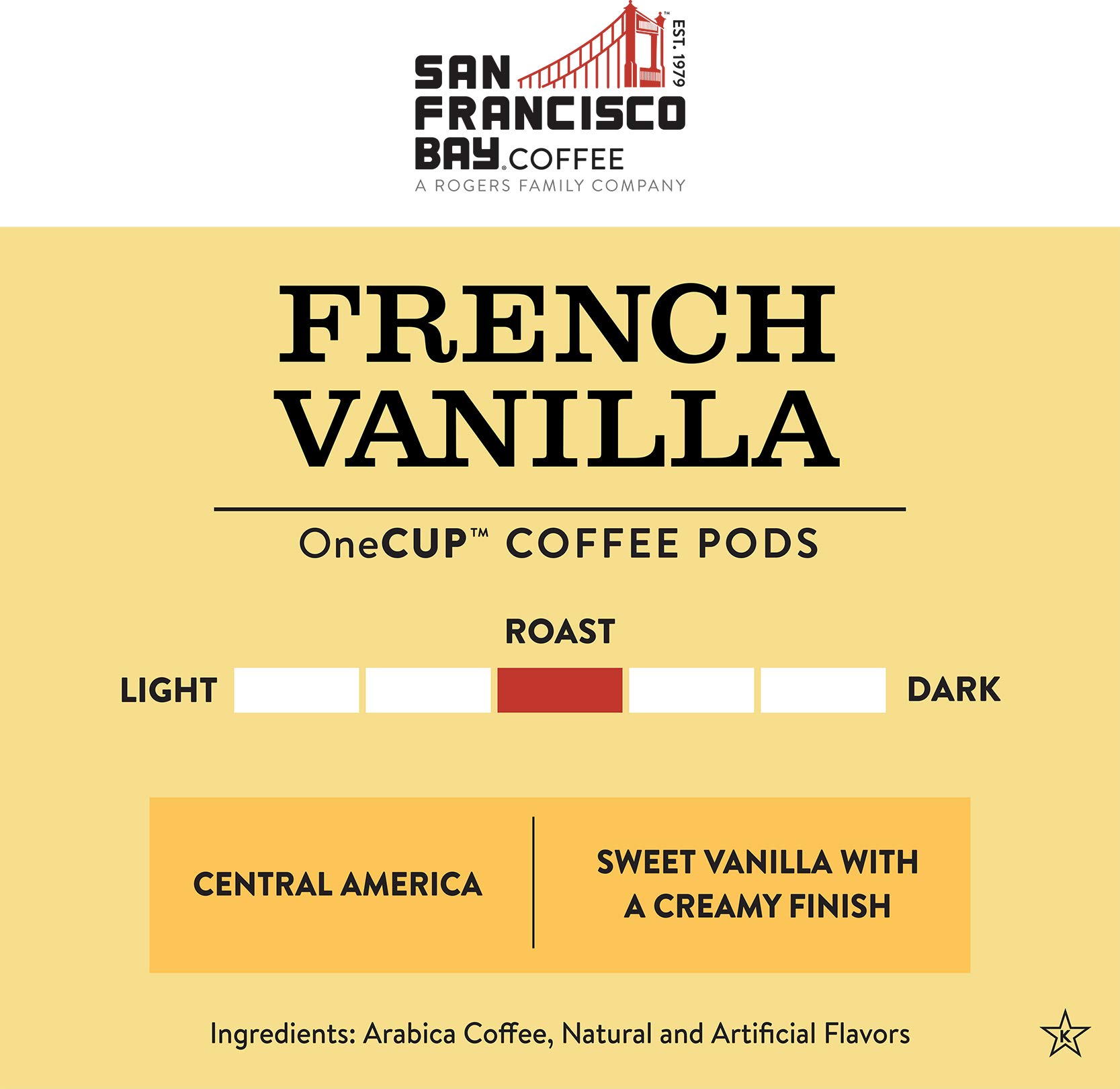 San Francisco Bay Compostable Coffee Pods - French Vanilla (80 Count) K-Cup Compatible with Keurig 2.0, Medium Roast Flavored Coffee Pods | Perfect for Home, Office & Single-Serve Coffee Makers