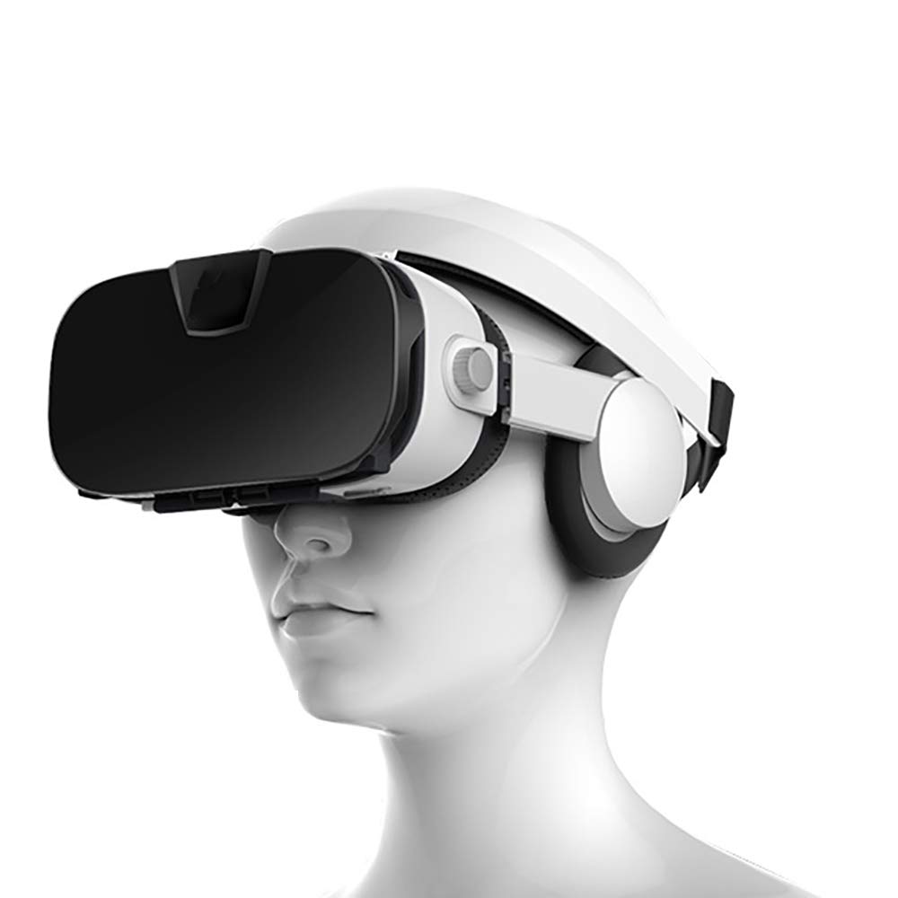 VR Virtual Reality Glasses Headset with 42mm Aspherical Lens - 3D Immersive Experience for 4.0-6.4 Inch Smartphones - Perfect for HD Video Viewing, Gaming & Virtual Travel Experiences