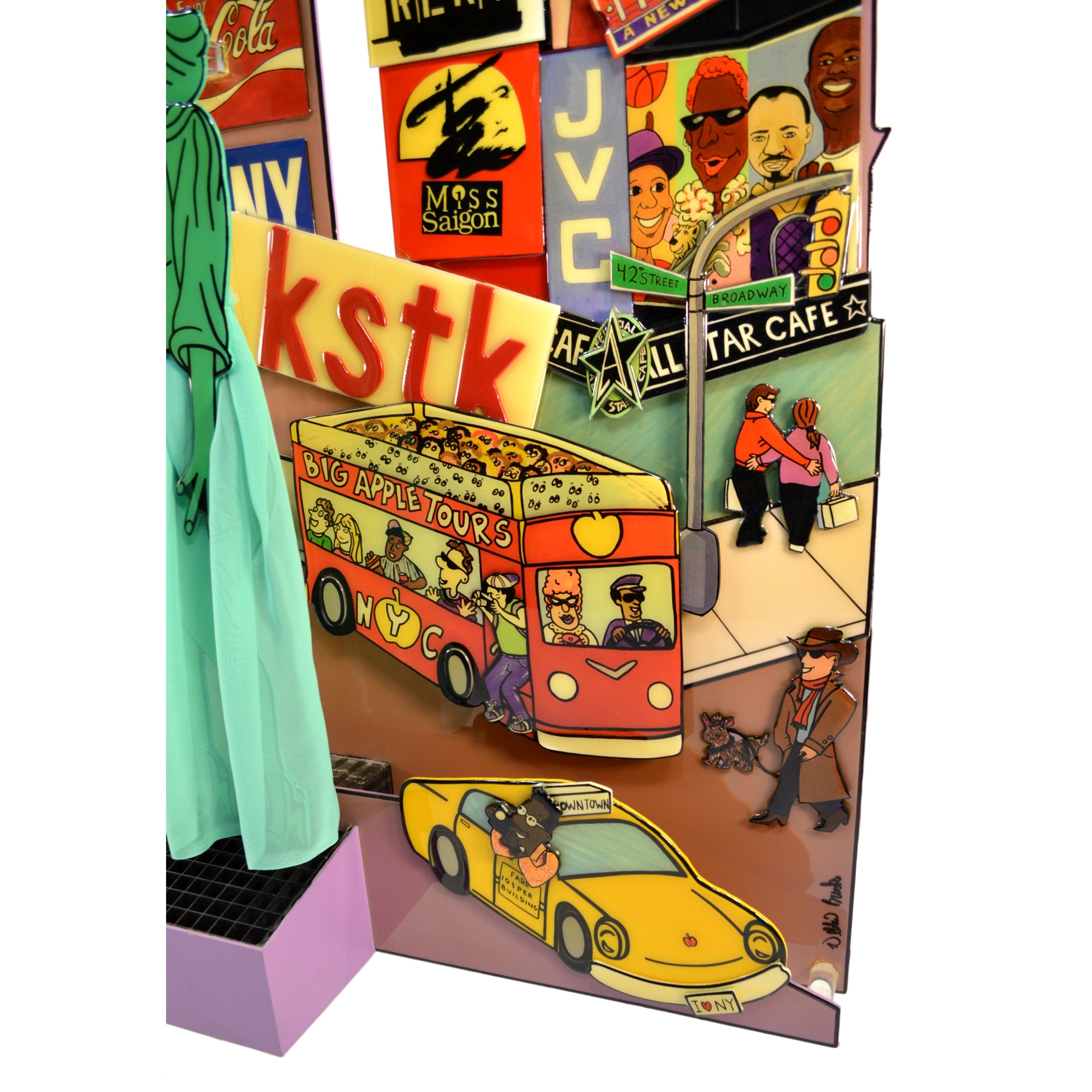 Original 3D Wall Art POPMOTION by Debbie Brooks - Statue of Liberty Limited Edition 122/250 - Rare Collectible for Home & Office Decor