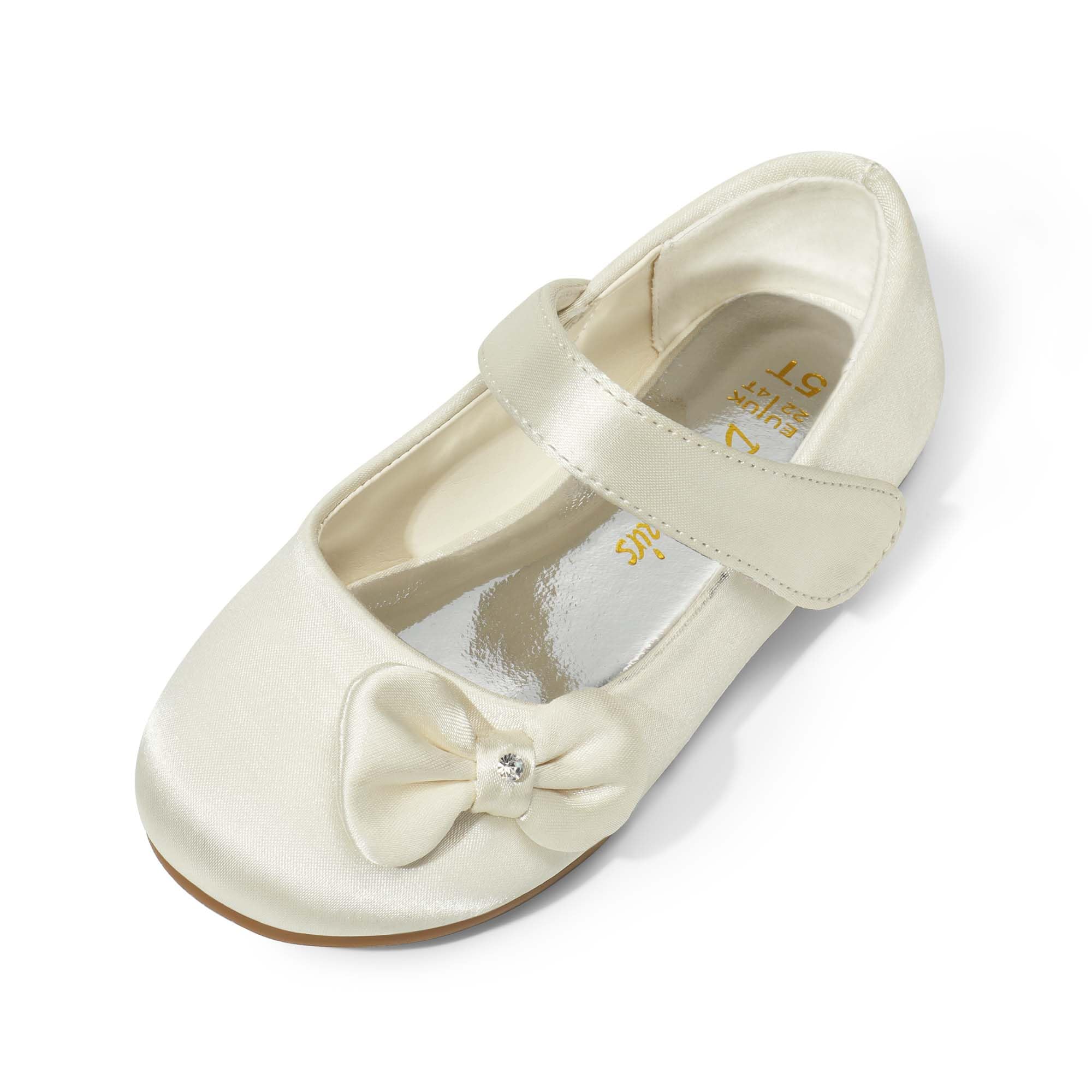 DREAM PAIRS Toddler Girls Mary Jane Flats - Side Bow Ballet Shoes for Toddlers & Little Girls | Perfect for Weddings, Parties, School & Special Occasions