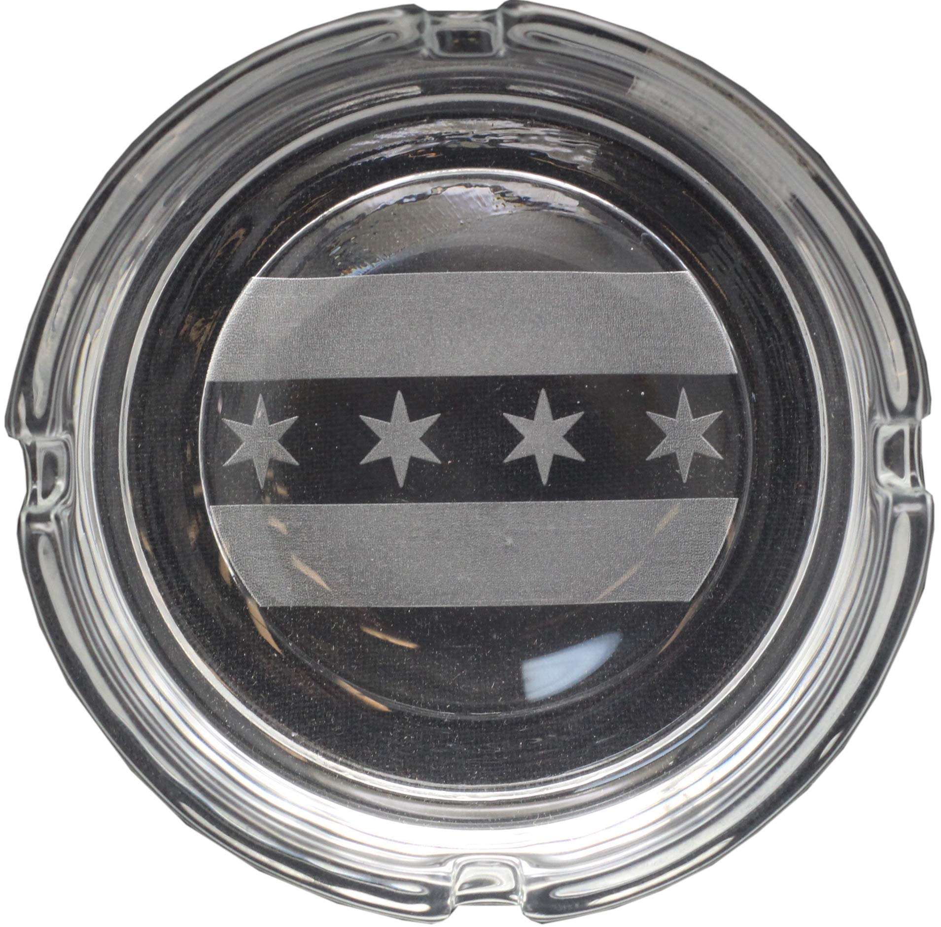 Chicago Flag Ashtray - Patriotic Outdoor & Indoor Use
