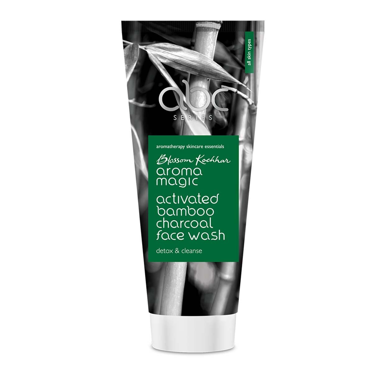 Aroma Magic Activated Bamboo Charcoal Face Wash & Neem Tea Tree Face Wash - 100ml Each | Deep Cleansing for Oily & Acne-Prone Skin | Daily Skincare Routine for Clear & Glowing Skin