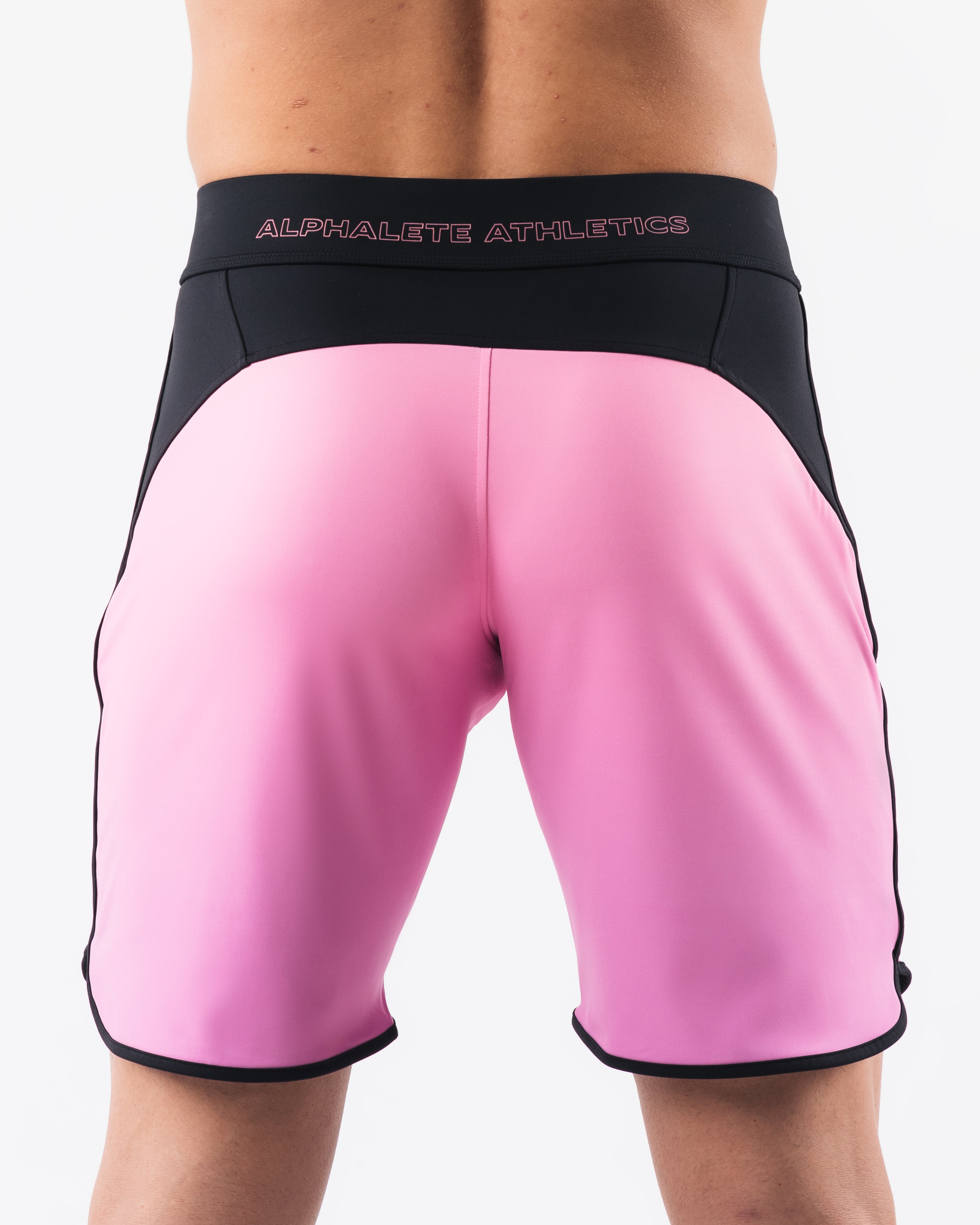 Premium SSC Boardshorts for Men - Black & Blush Swim Trunks | Quick-Dry, Comfortable & Stylish for Beach, Pool & Surfing