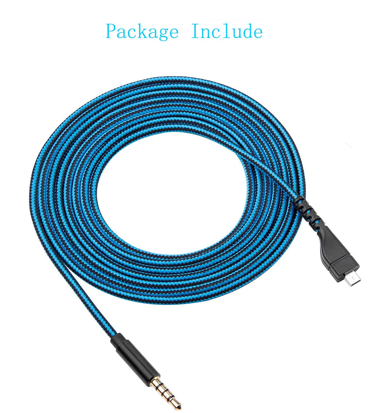 SteelSeries Arctis Replacement Audio Cable - Compatible with Arctis 3/5/7/Pro/Pro Wireless Gaming Headsets - 6.5ft (2m) Blue Aux Cable for PC, PS4, PS5, Xbox - Perfect for Gaming, Streaming & Music Listening