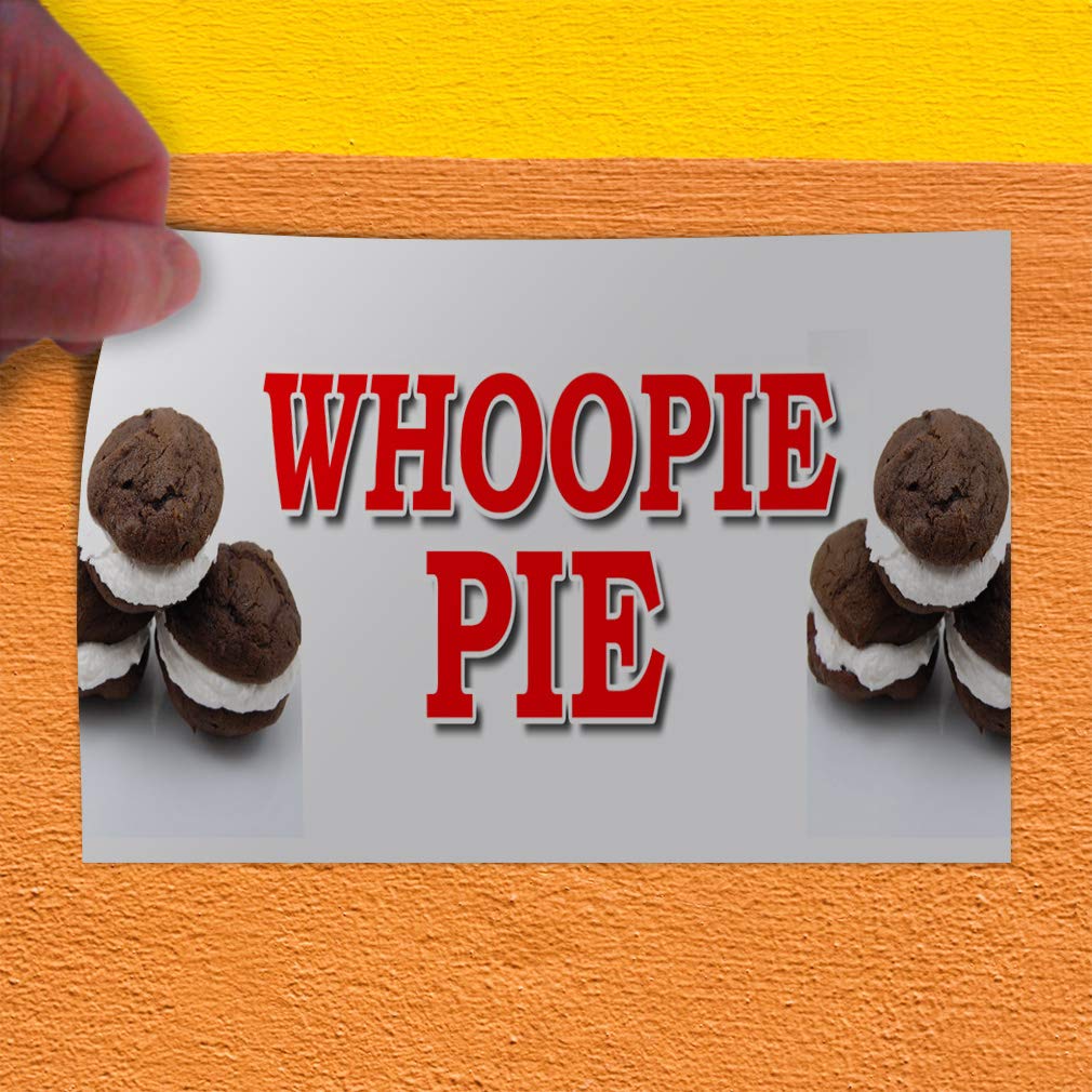 Whoopie Pie Vinyl Decal Stickers - 7x5 Inches, Multiple Sizes - Food Truck, Restaurant & Industrial Safety Signs - Perfect for Commercial Kitchens, Bakery Decor & Food Fair Branding