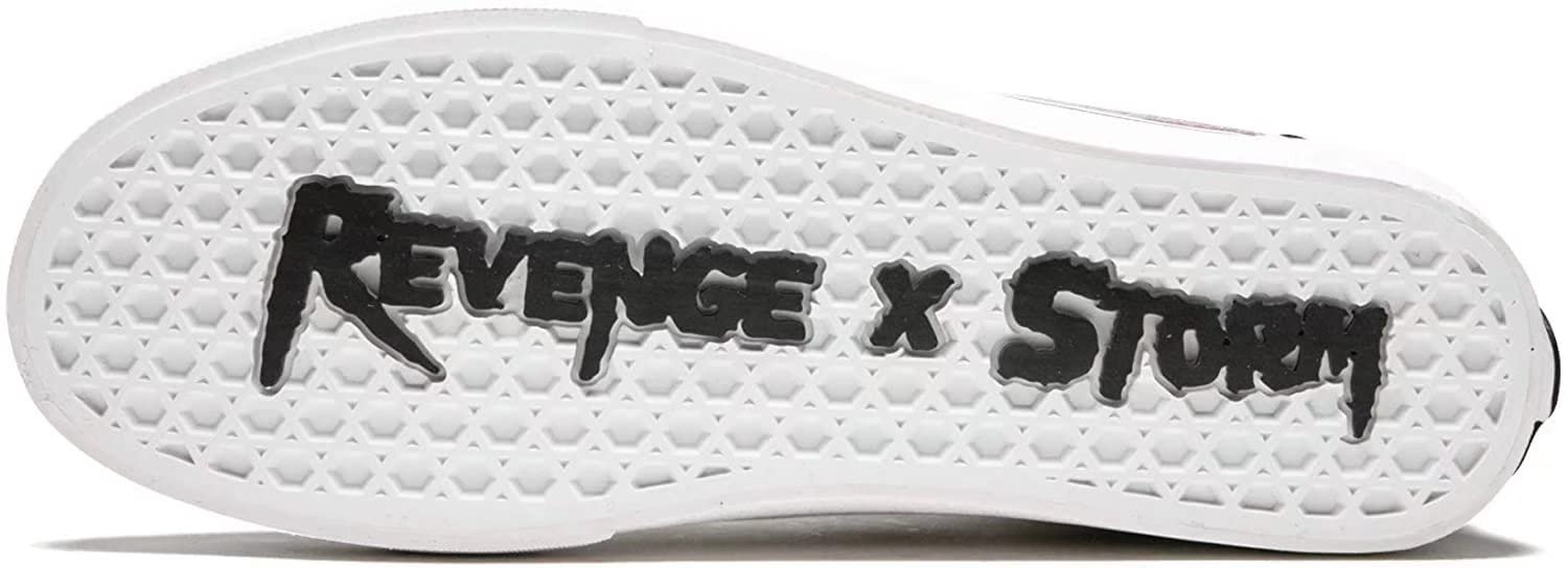 REBGO Revenge X Storm Black Old School Sneakers - Men's High-Top Skate Shoes for Streetwear & Casual Wear | Perfect for Skating, Urban Fashion & Everyday Comfort
