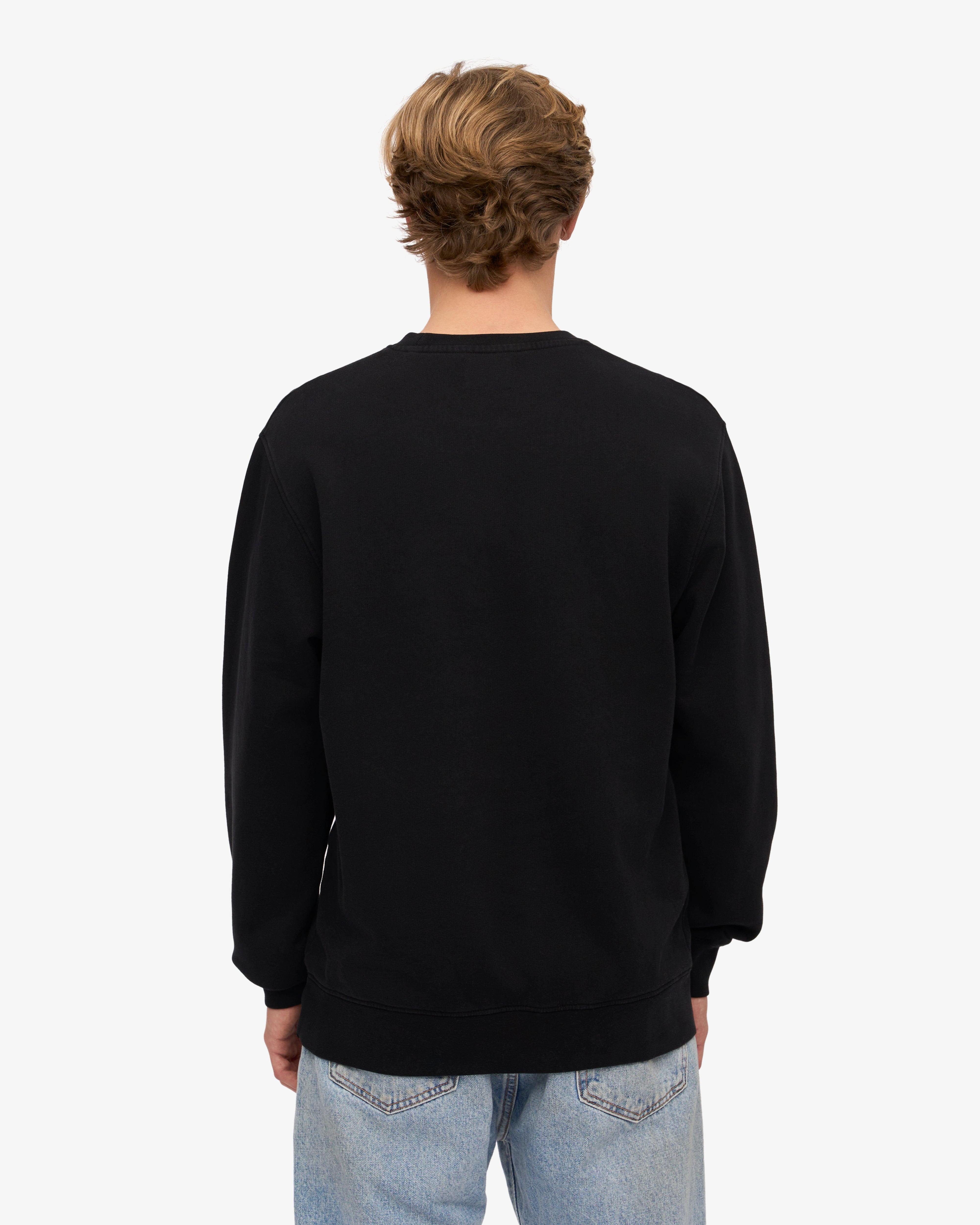 Classic Organic Cotton Crew Neck T-Shirt for Men - Soft & Comfortable Deep Black Tee - Perfect for Casual Wear, Gym & Everyday Outfits