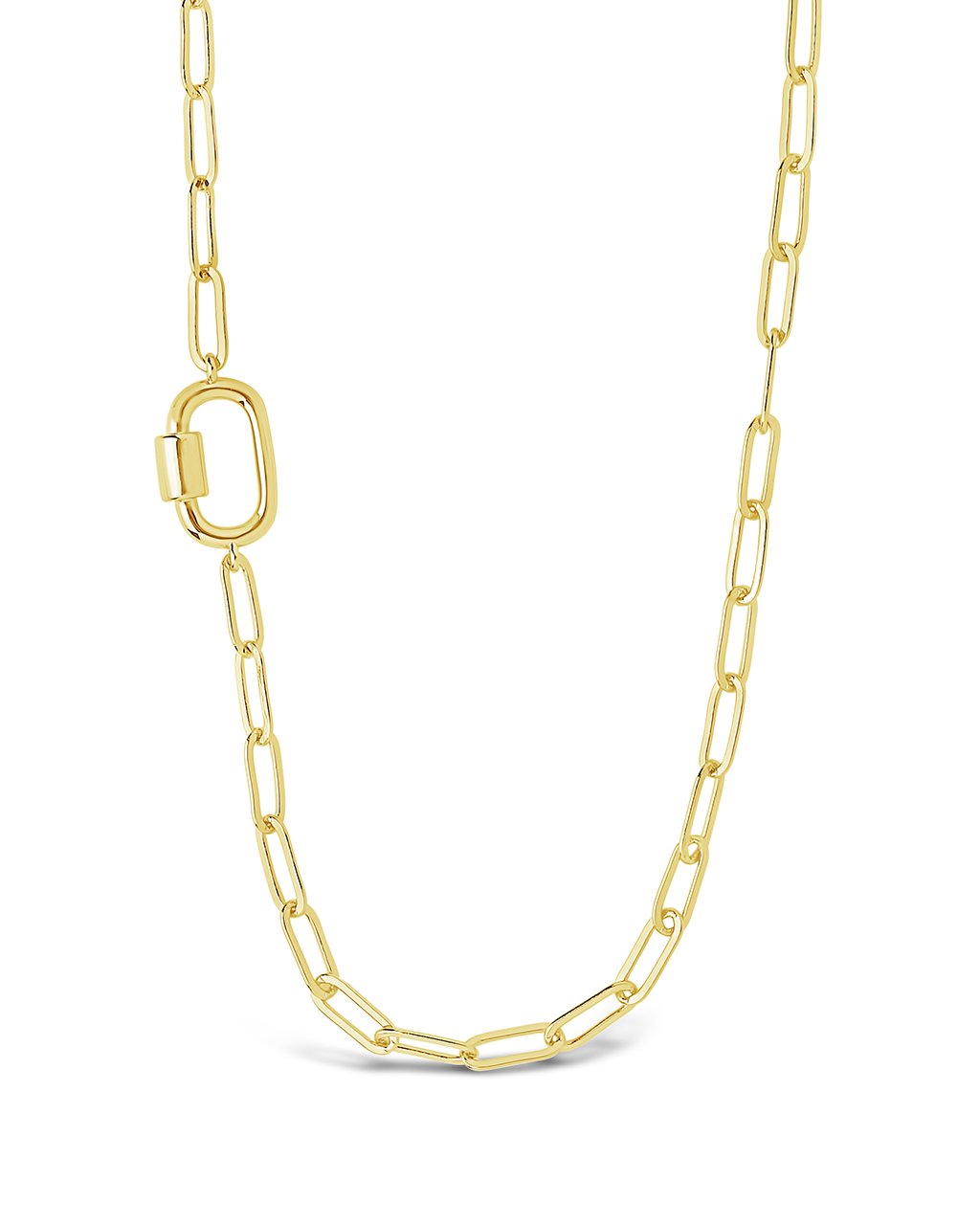 Polished Carabiner Station Necklace - Durable Stainless Steel Pendant for Outdoor Enthusiasts | Perfect for Hiking, Camping & Everyday Wear
