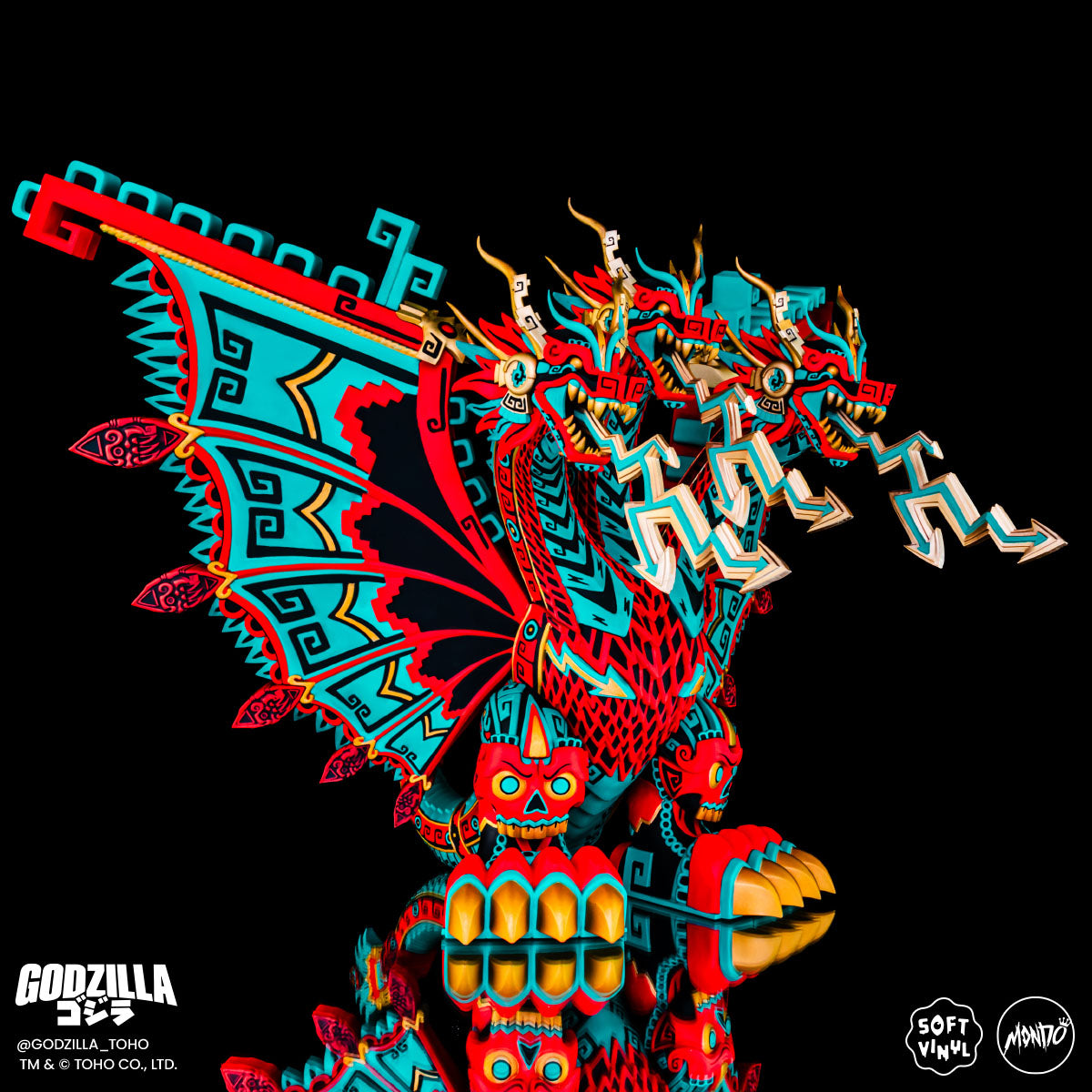 King Ghidorah Vinyl Designer Figure by Urban Aztec - Planet X Variant Timed Edition - Collectible Monster Toy for Display & Anime Fans - Perfect for Home Decor, Office Display & Gift Giving