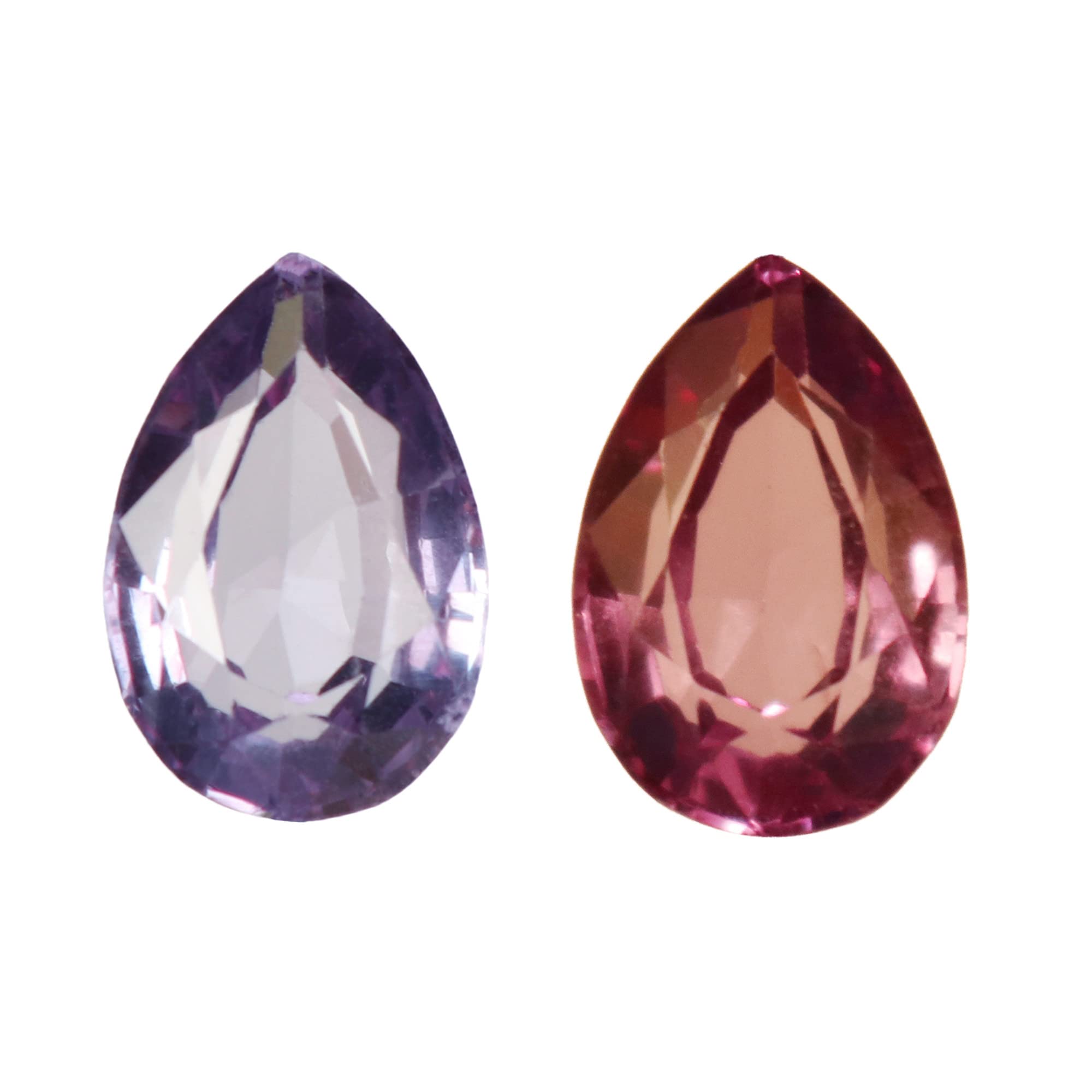 GEMHUB Pear Cut Faceted Alexandrite Loose Gemstone - Color Changing Natural Stone for Jewelry Making, Pendant Design & Engagement Rings (Size VV-232)