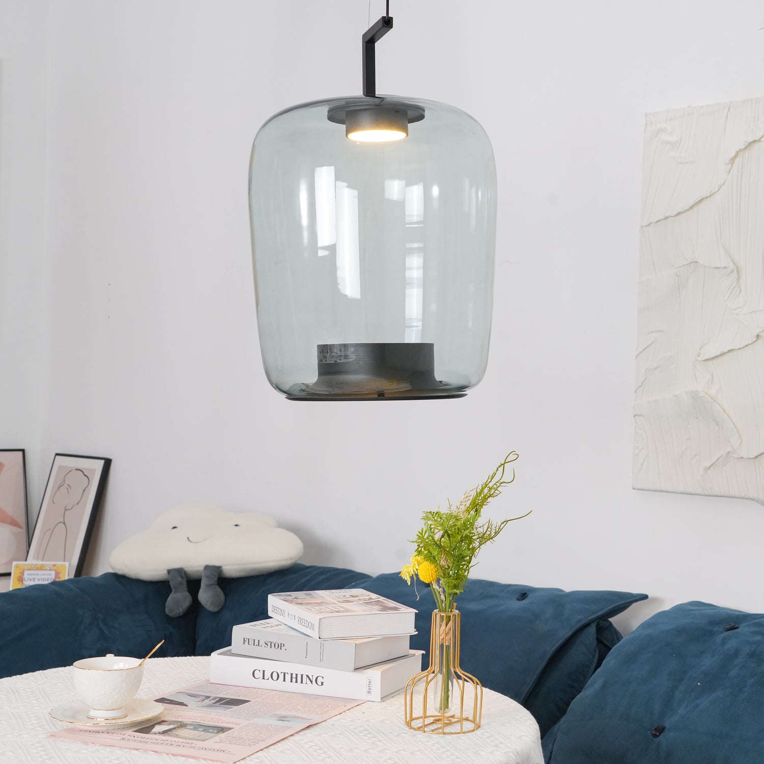 Modern Double Pendant Lamp - Adjustable Hanging Light Fixture for Kitchen Island, Dining Room, and Living Room Decor