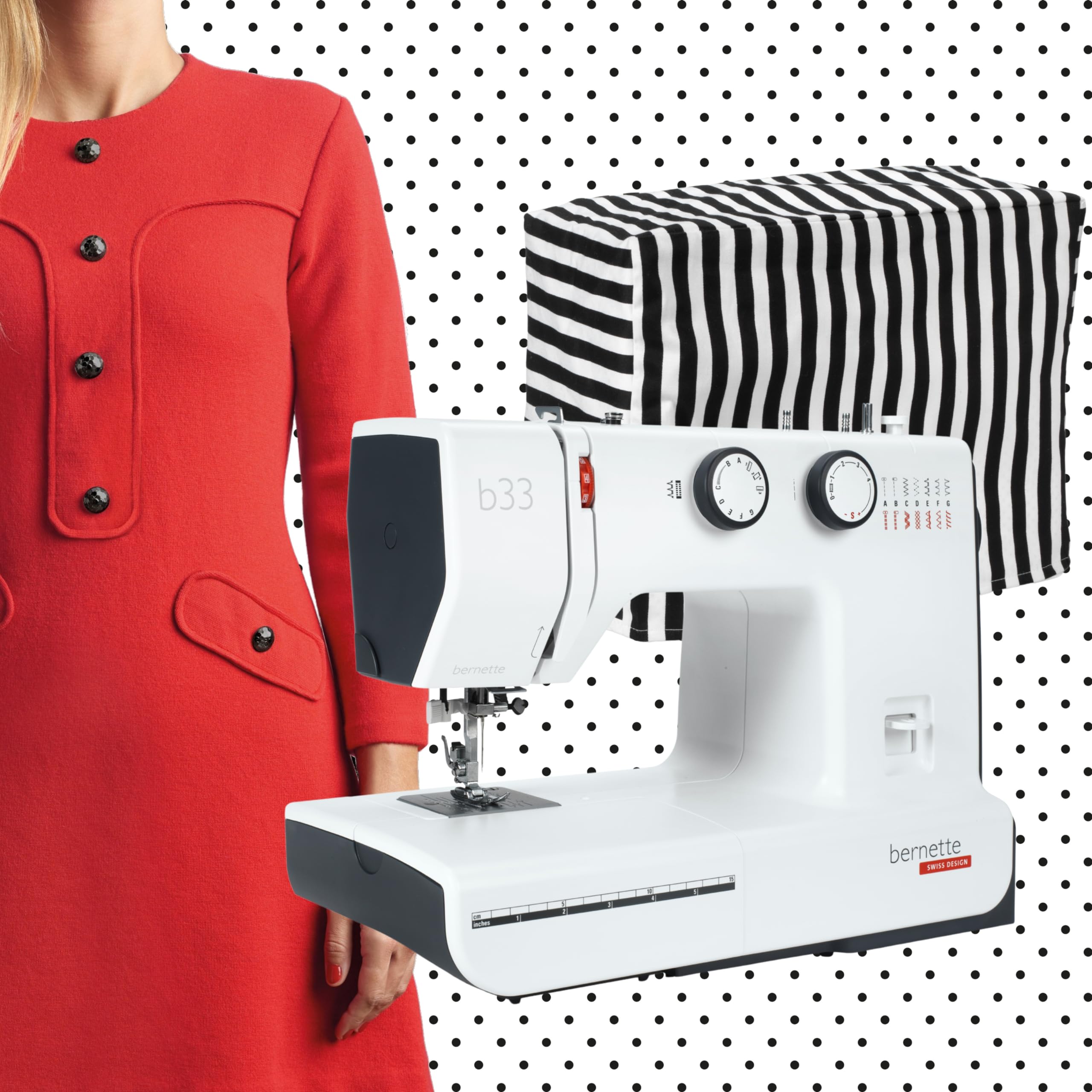Bernette 33 Swiss Design Sewing Machine - Computerized Home & Professional Sewing for Quilting, Dressmaking & DIY Crafts