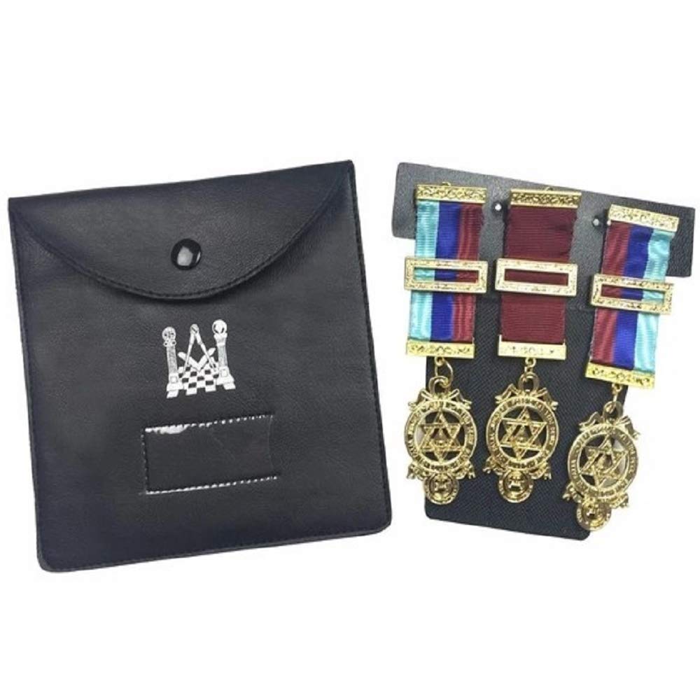 Premium Masonic Regalia Pocket Jewel Holder & Wallet - Medium Size Freemason Carry Case for Jewel Storage | Durable Craftsmanship | Perfect for Lodge Meetings, Ceremonies & Travel