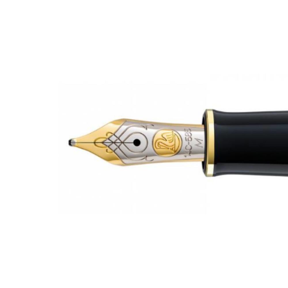 Pelikan 14K Gold M600 Two-Tone Fountain Pen Nib - Premium Replacement Part for Smooth Writing & Calligraphy - Ideal for Collectors, Professionals & Gift Giving