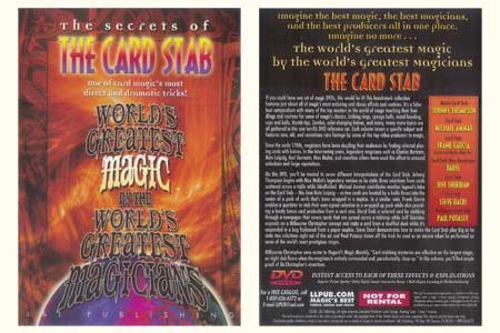 Card Stab Magic Trick - World's Greatest Illusion for Magicians | Perfect for Street Performances & Close-up Magic Shows