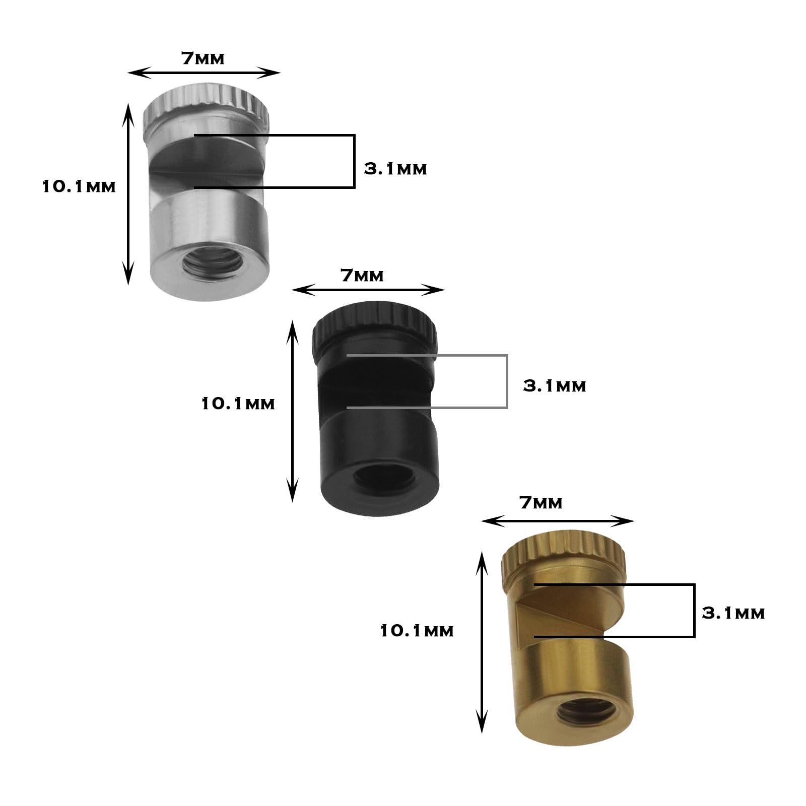 Buck 110 Thumb Stud Replacement Kit - 3-Piece Universal Thumb Tacks Set with Hex Wrench (2.5mm-3mm) | Knife Maintenance & DIY Repair Accessories for Outdoor Enthusiasts & Collectors
