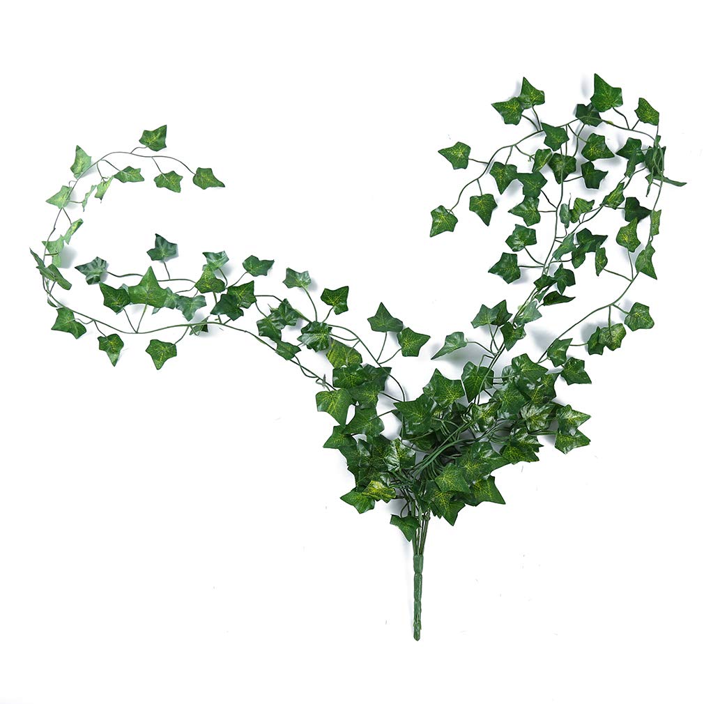 NIKOLay Artificial Hanging Plants - Green Radish, Sweet Potato, Watermelon Vine Leaves for Wall Decor, Wedding Crowns & Party Decorations | Sweet Potato Wall Hanging | Perfect for Home, Office, Wedding & Event Decor