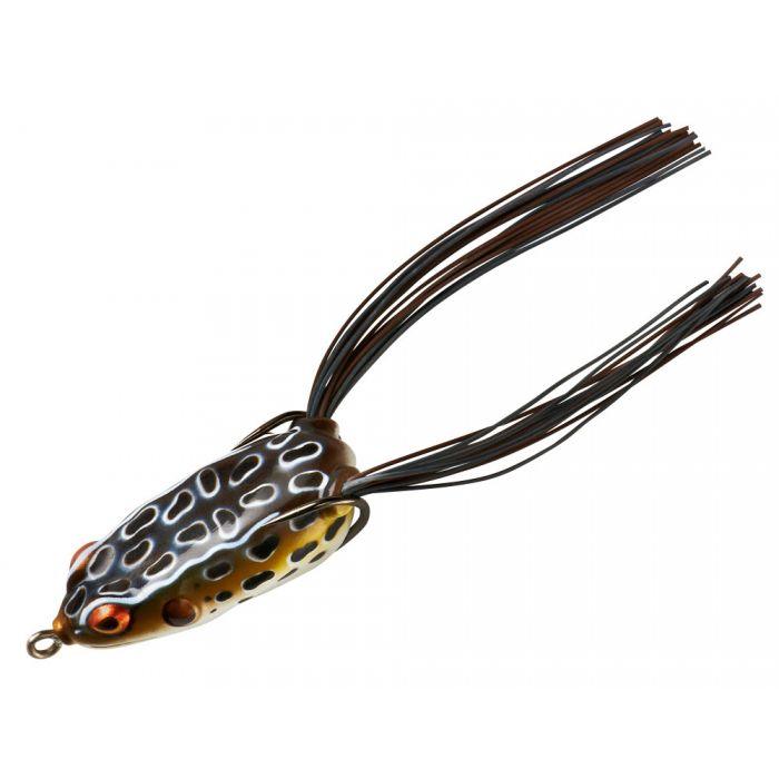 Booyah Pad Crasher Jr. Topwater Fishing Frog Lure - Realistic Weedless Frog Bait for Bass Fishing in Heavy Cover & Lily Pads