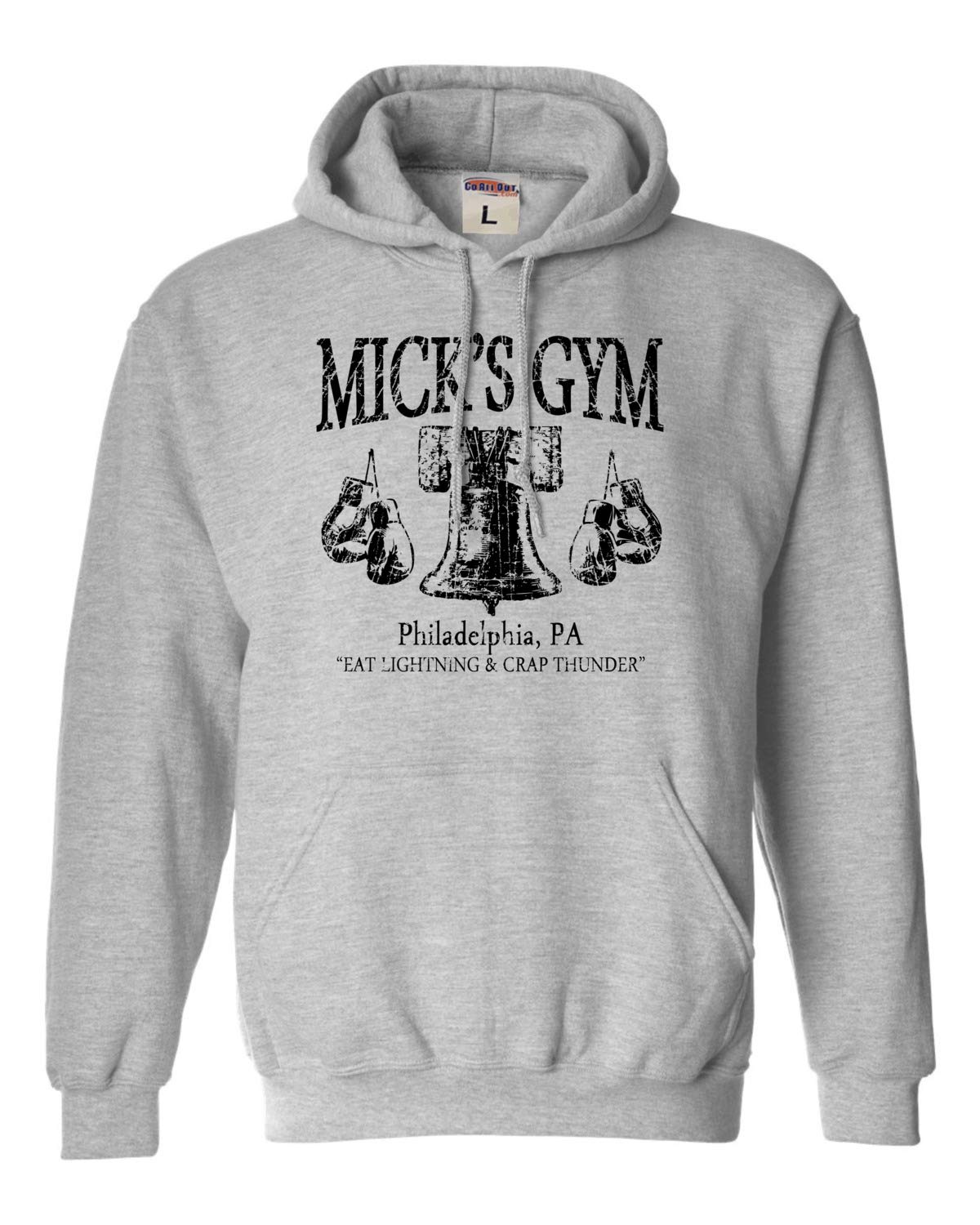Go All Out Mick's Gym Philadelphia PA Unisex Sweatshirt Hoodie - Comfortable & Stylish for Workouts, Casual Wear & Gym Enthusiasts