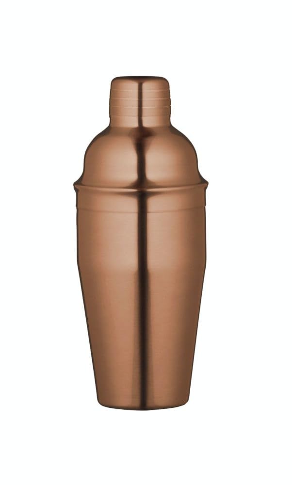 Premium Copper Cocktail Shaker Set with Strainer - 500ml Stainless Steel Bar Mixing Tool for Professional & Home Bartenders - Perfect for Mojitos, Martinis & Cocktail Parties