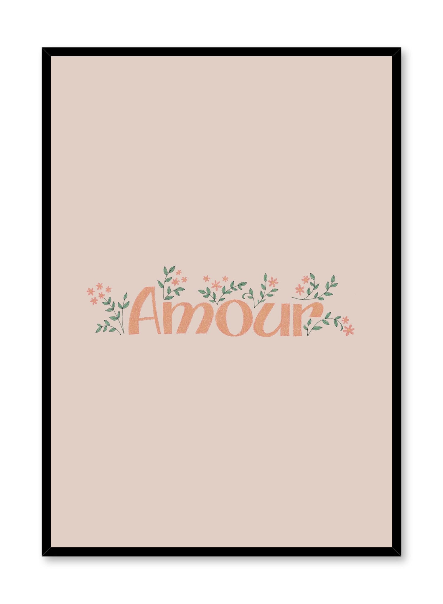Peachy Love Poster - Aesthetic Wall Art Decor for Bedroom, Living Room & Office - Perfect for Home Decoration & Gift Ideas