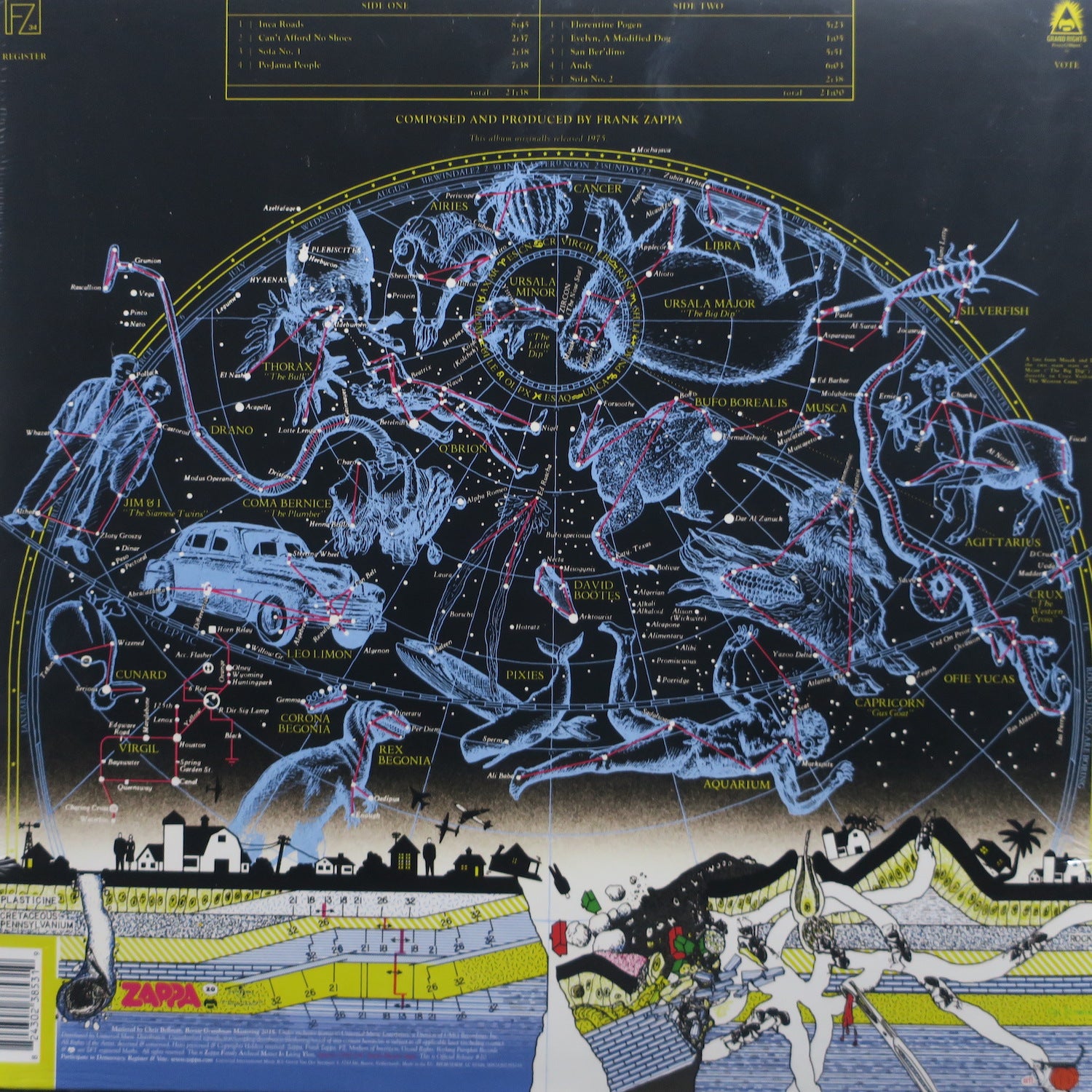 Frank Zappa & The Mothers of Invention 'One Size Fits All' Vinyl LP Record - 1975 Jazz Rock Album - Perfect for Music Collectors and Vinyl Enthusiasts