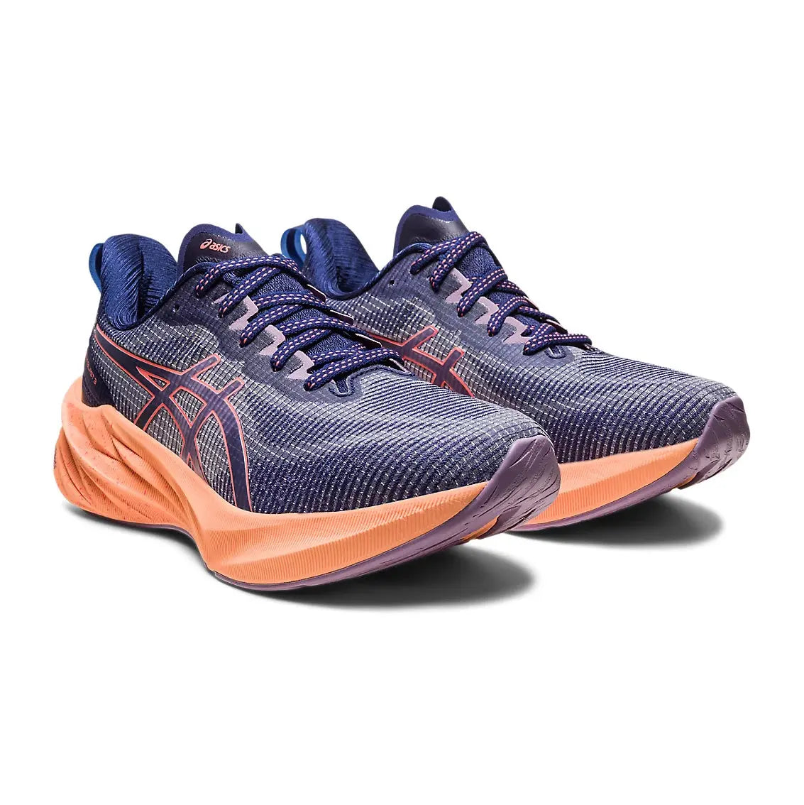 ASICS Novablast 3 LE Women's Running Shoes - Indigo Blue/Papaya | Lightweight Cushioned Sneakers for Jogging, Gym & Daily Wear