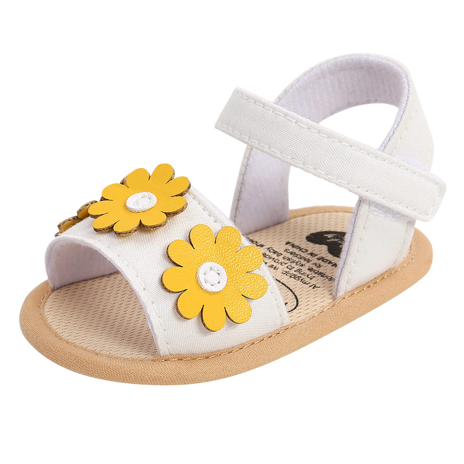 Baby Sandals for Girls - Cute Flower Toddler Walking Shoes | Outdoor Summer Sandals for First Steps & Playtime