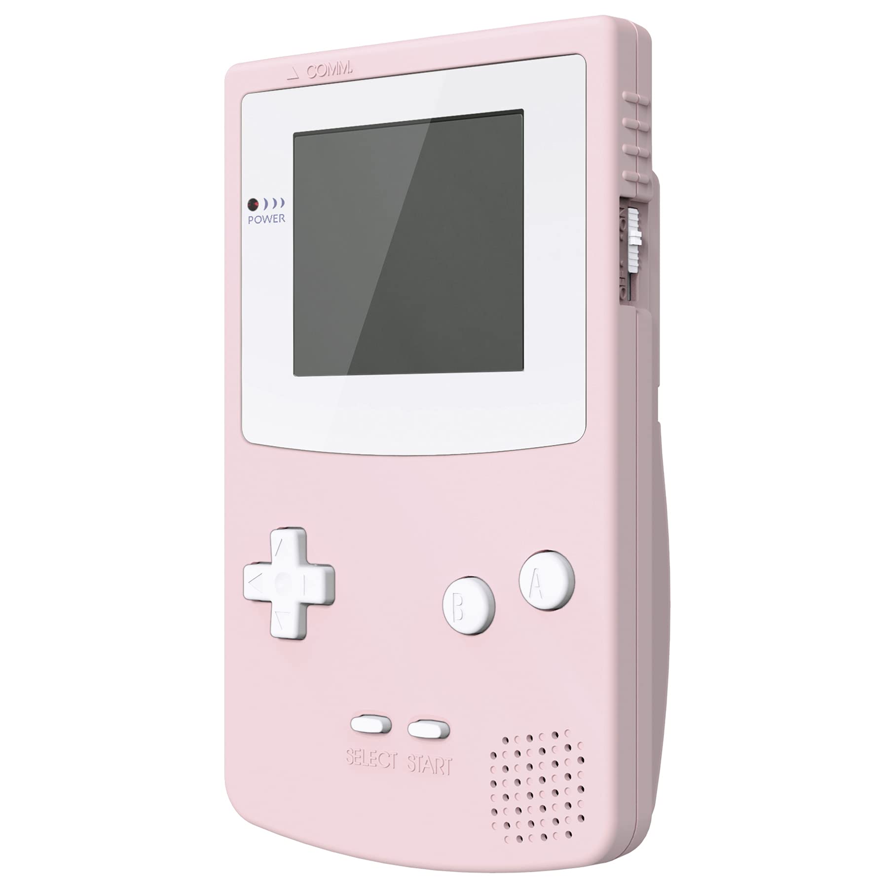 eXtremeRate Cherry Blossom Pink Gameboy Color Replacement Shell with White Screen Lens - Compatible with OSD IPS, Regular IPS & Standard LCD Screens - Perfect for Gaming Enthusiasts & Retro Console Collectors - Ideal for Home Gaming, Travel & Display Collections