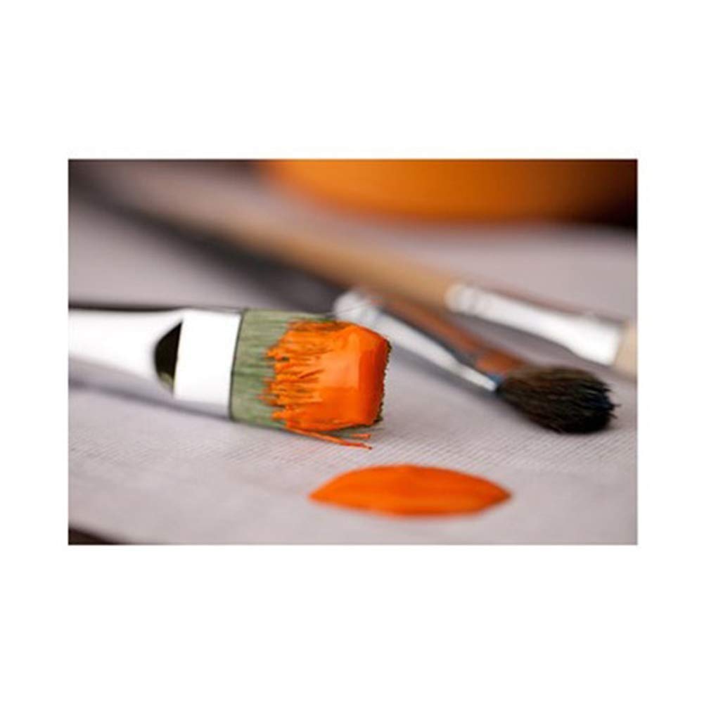 Professional Artist Oil & Acrylic Paint Flat Brush Set - 7 Piece (Size 827) for Canvas Painting, Portrait Art & DIY Crafts