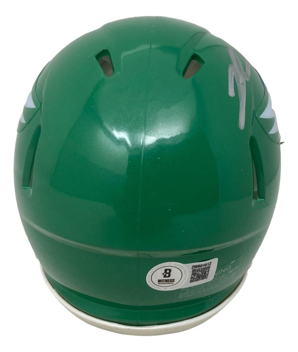 Jalen Carter Autographed Philadelphia Eagles Kelly Green Mini Speed Helmet - Perfect for Collectors, Fans, and Sports Memorabilia Displays