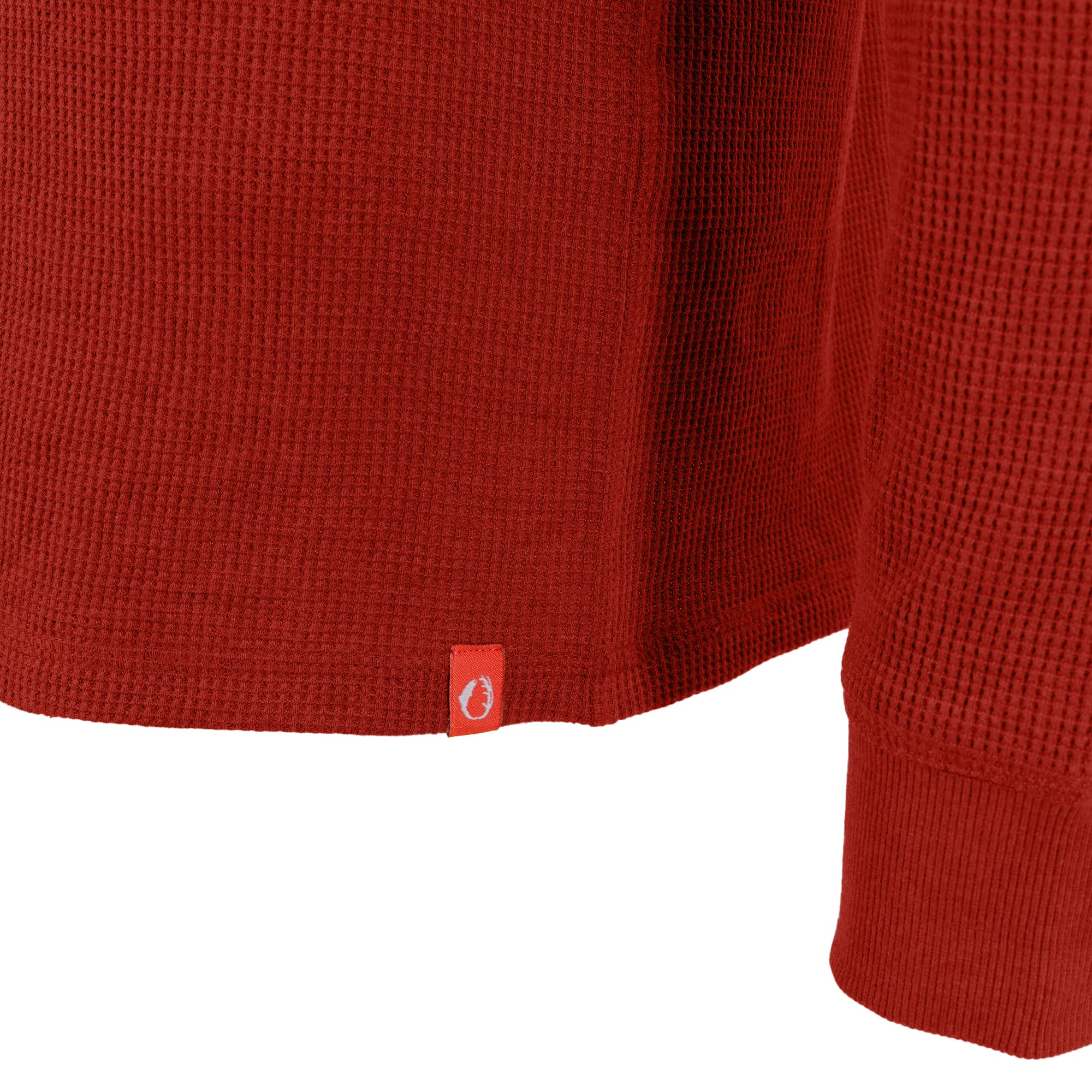 Men's Long-Sleeve Waffle Knit Thermal Henley Shirt with Pocket - Warm Winter Base Layer for Hiking, Camping & Outdoor Activities | American Outdoorsman