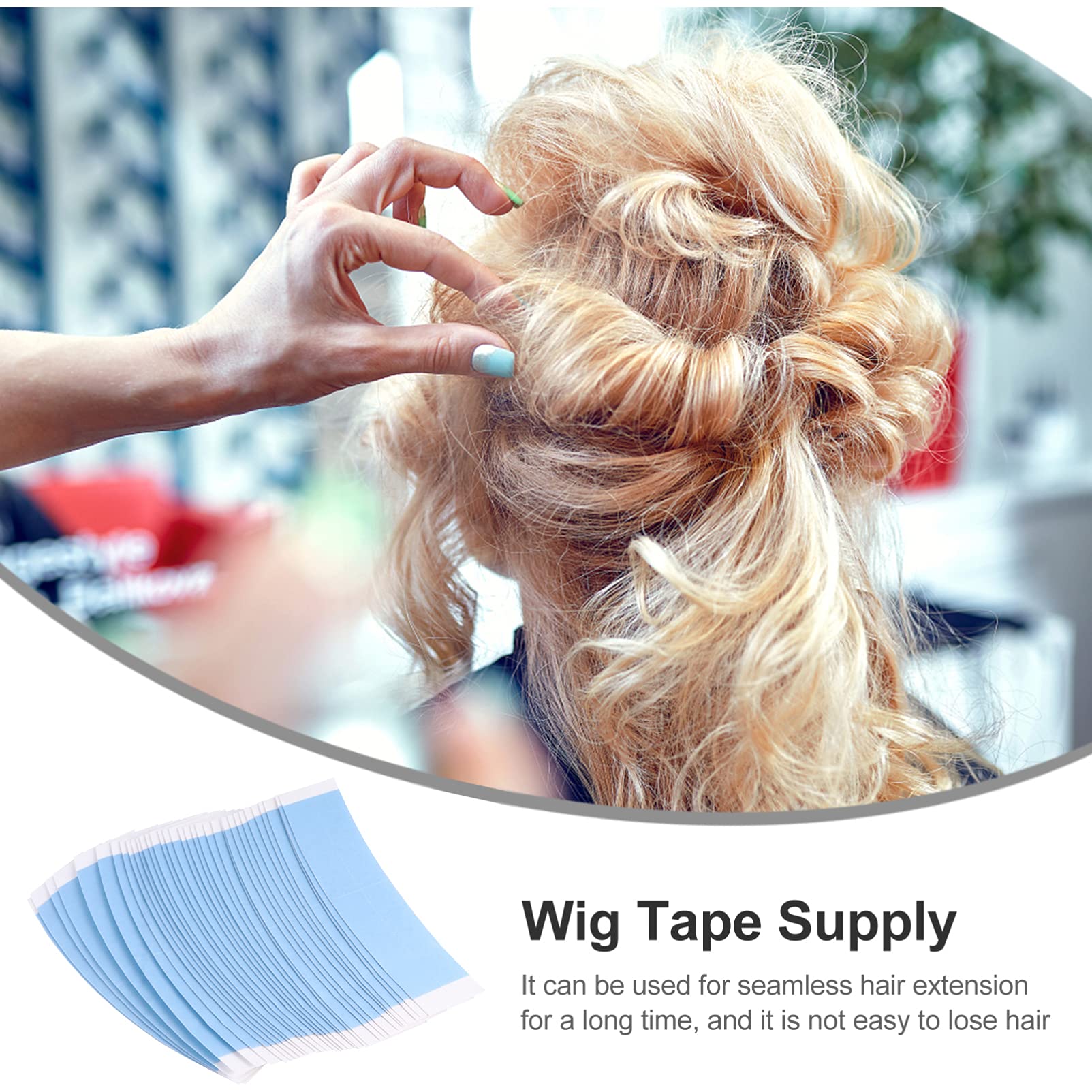 36pcs Double Sided Wig Tape - Strong Hold Lace Front Adhesive Strips for Wigs, Toupees & Hairpieces | Secure All-Day Wear for Cosplay, Costumes & Daily Use