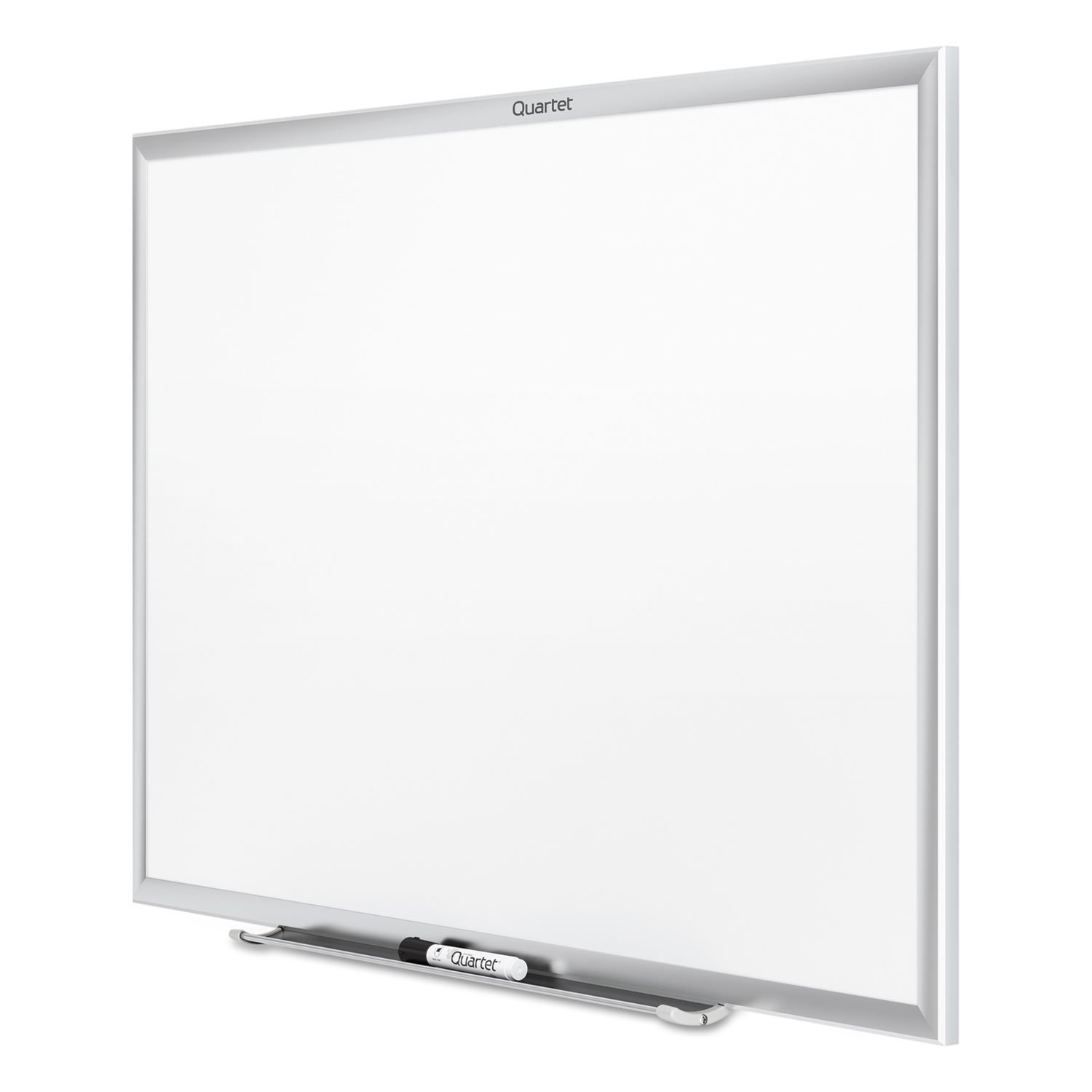Quartet 4' x 3' Non-Magnetic Dry Erase Whiteboard with Silver Aluminum Frame - Perfect for Office Meetings, Classroom Teaching & Home Organization (Model S534)