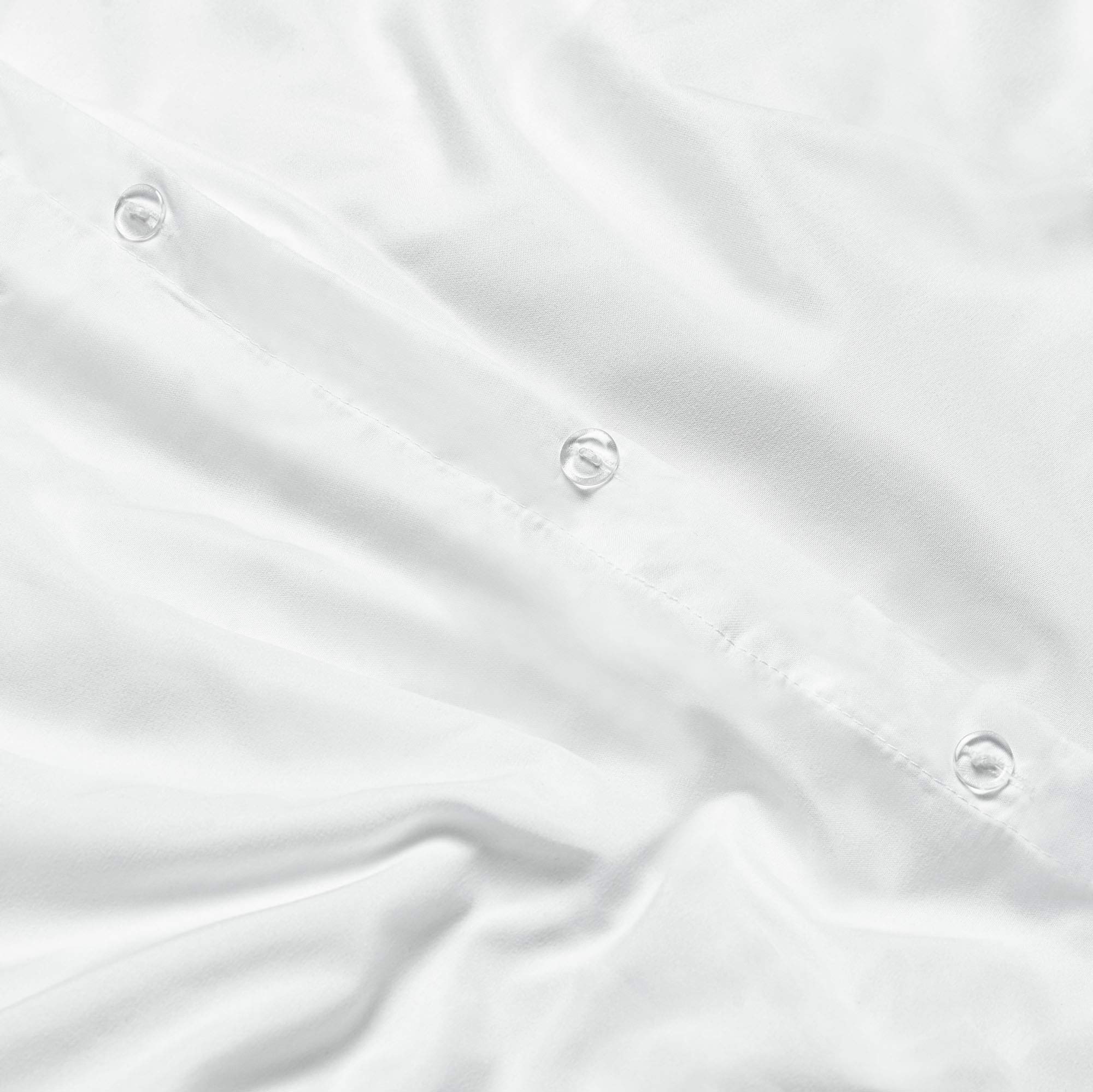 Premium King Size Bedding Set - 7-Piece Microfiber Comforter Set with Duvet Cover & Pillow Shams | Ultra Soft White Bedding for Master Bedroom | Perfect for Home, Hotel, and Guest Room Decor