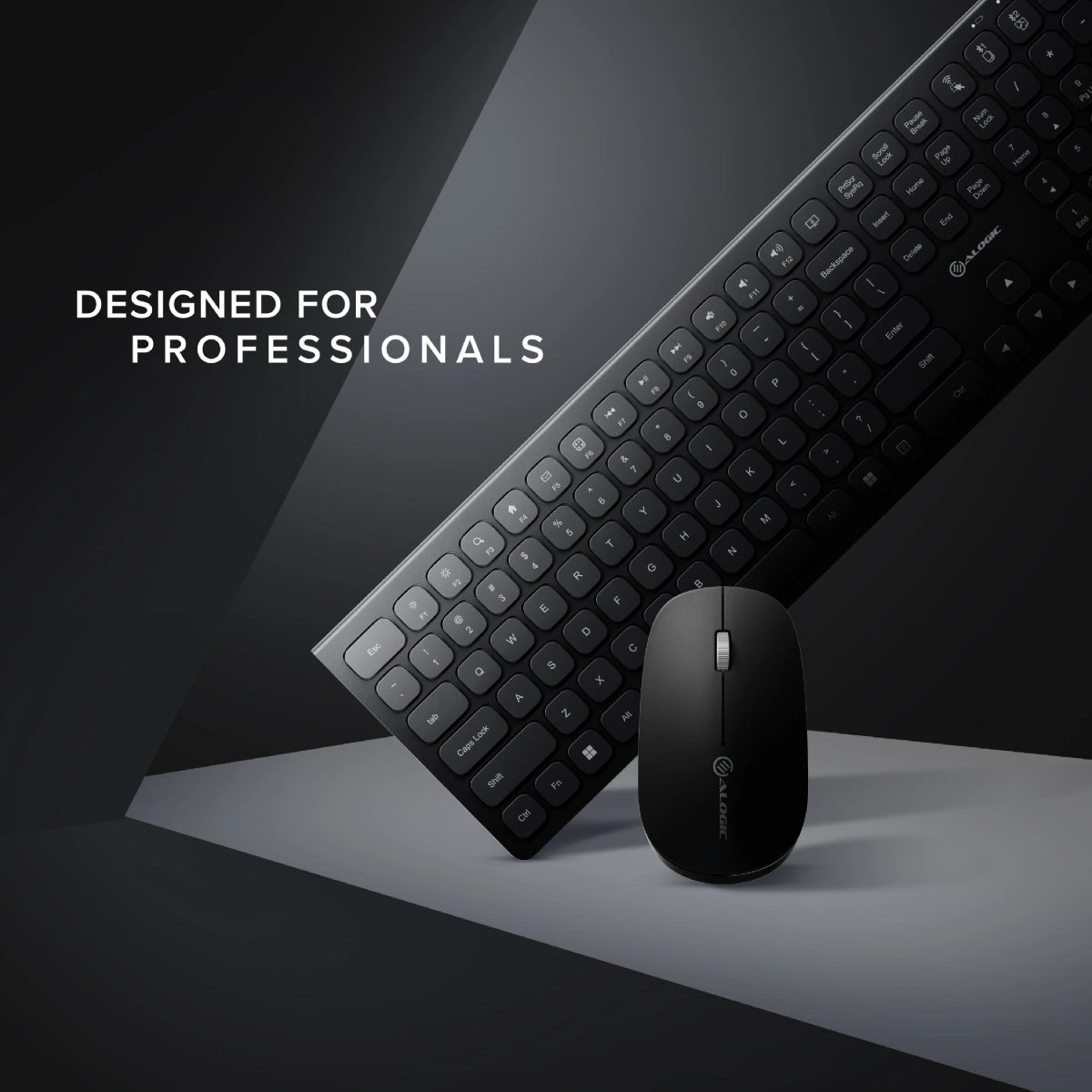 Echelon USB C Rechargeable Wireless Mouse and Keyboard Combo for Windows - Ergonomic Design for Office, Home & Gaming Use