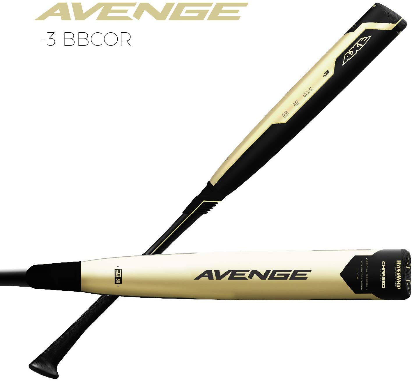 New 2019 Axe L140G BJ Avenge 3 Elite Baseball Bat - 2 5/8
