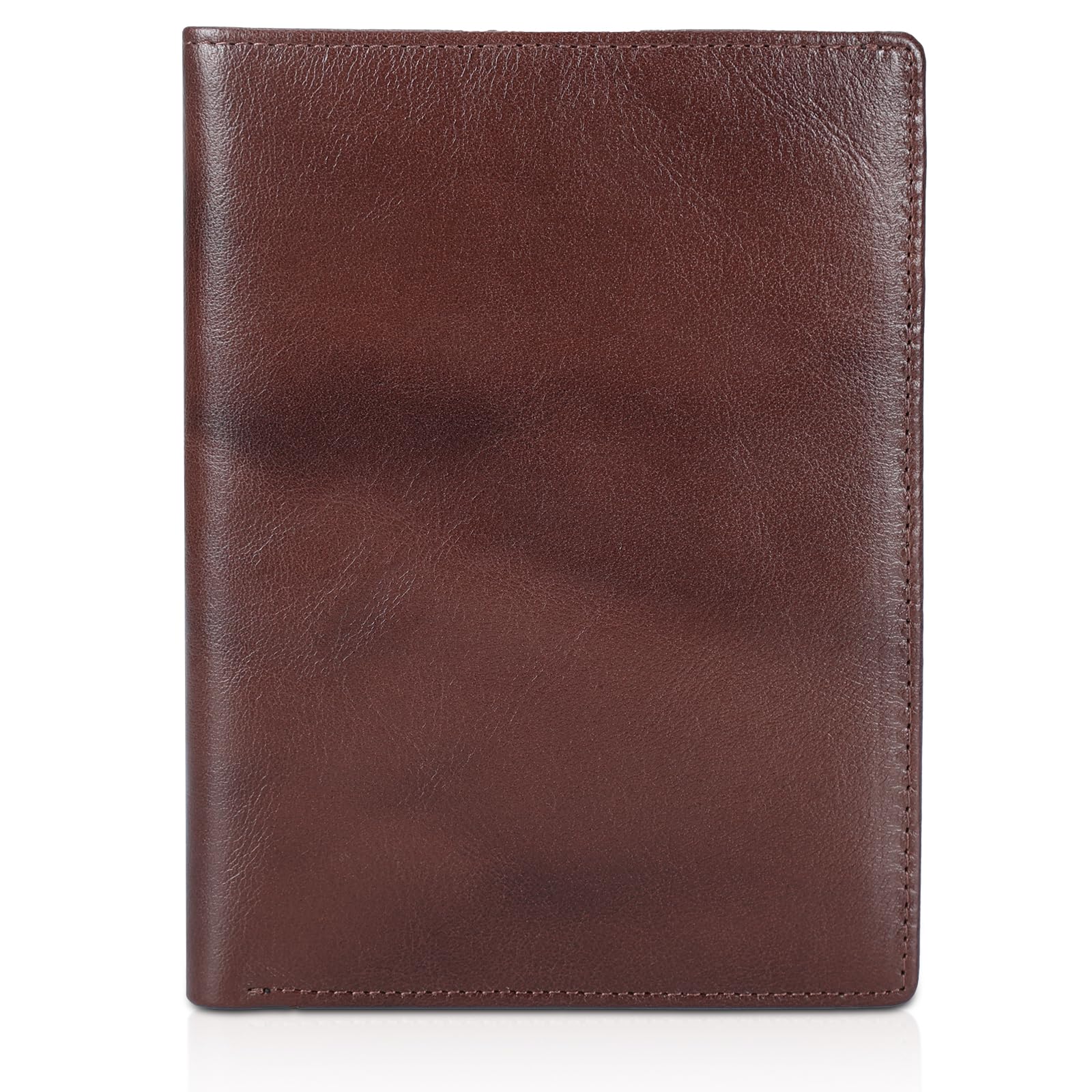 Premium RFID Blocking Leather Passport Holder - Luxury Travel Wallet for Men & Women (Brown) - Perfect for International Trips, Business Travel & Airport Security