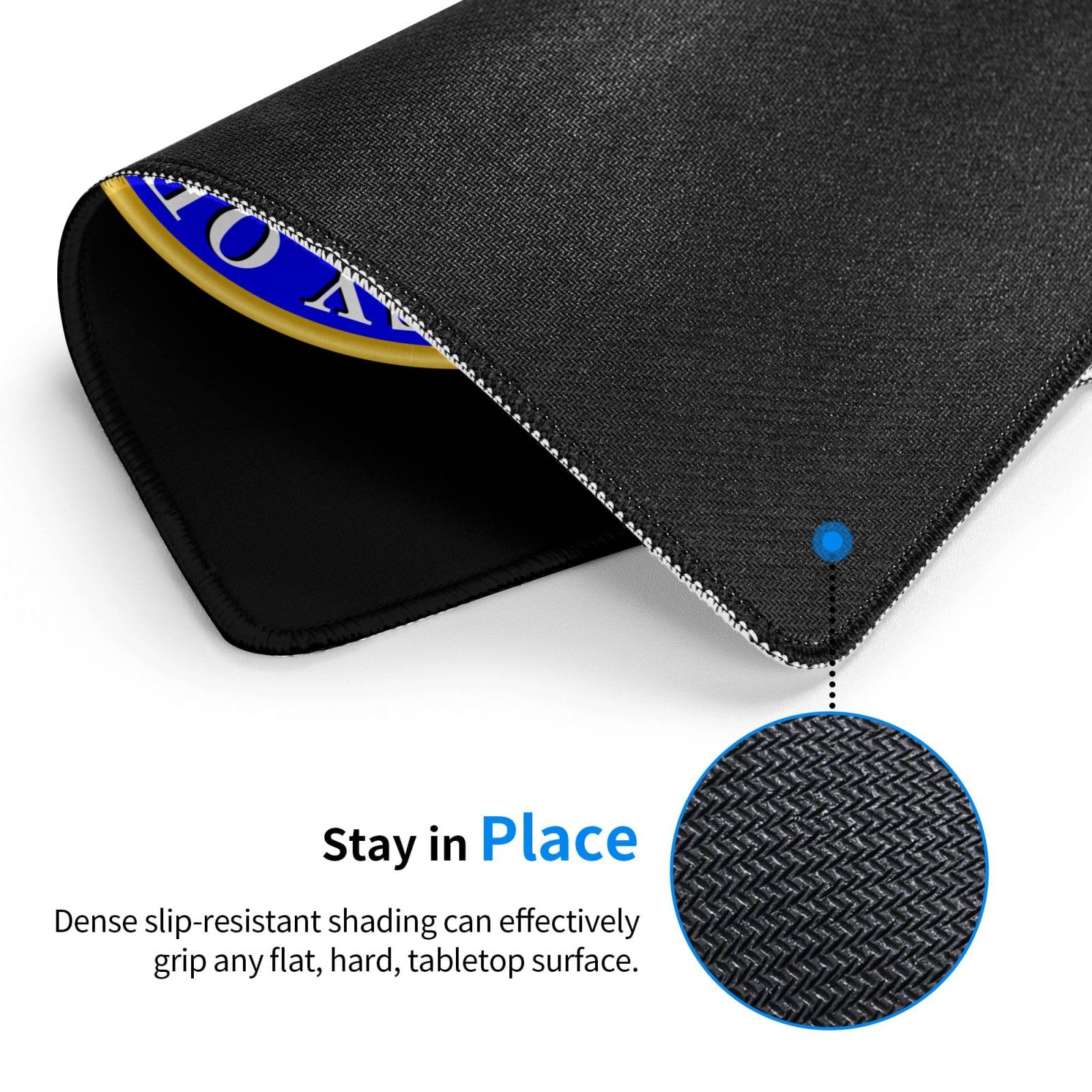 Waterproof Non-Slip Rubber Base Mouse Pad - 10x12 Inch Gaming & Office Mousepad for Laptop & PC - Perfect for Work, Gaming & Home Office Use
