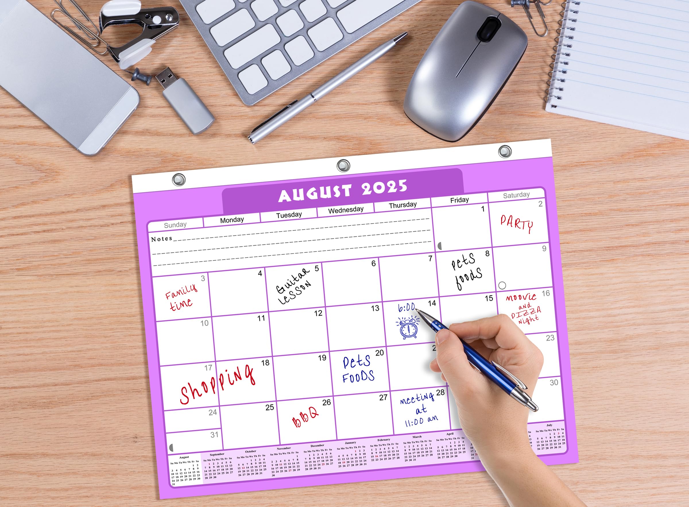 2025-2026 Student Planner | 12-Month Academic Calendar for College & High School | 3-Ring Binder, Desk & Wall Organizer | School & Office Supplies | Perfect for Homework Tracking & Exam Scheduling | Made in USA