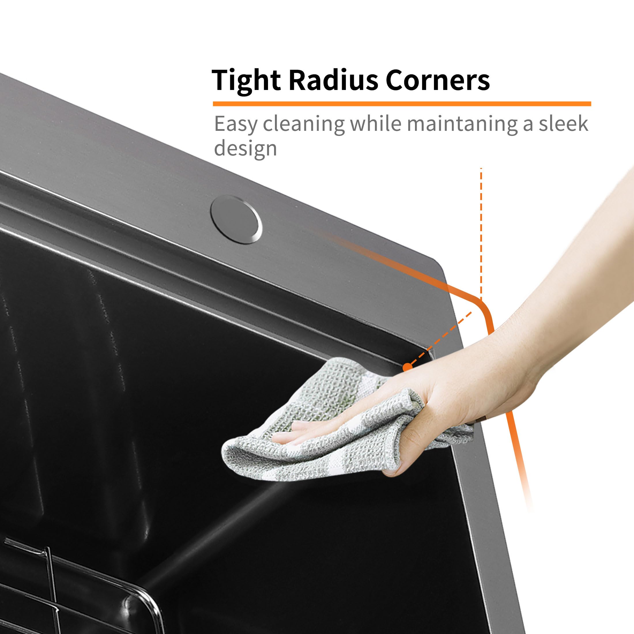 33 Inch Drop-in Gunmetal Black Stainless Steel Double Bowl Kitchen Sink with Black Spring Neck Faucet - Dual Mount Workstation for Modern Homes, Perfect for Busy Cooks and Large Meal Prep