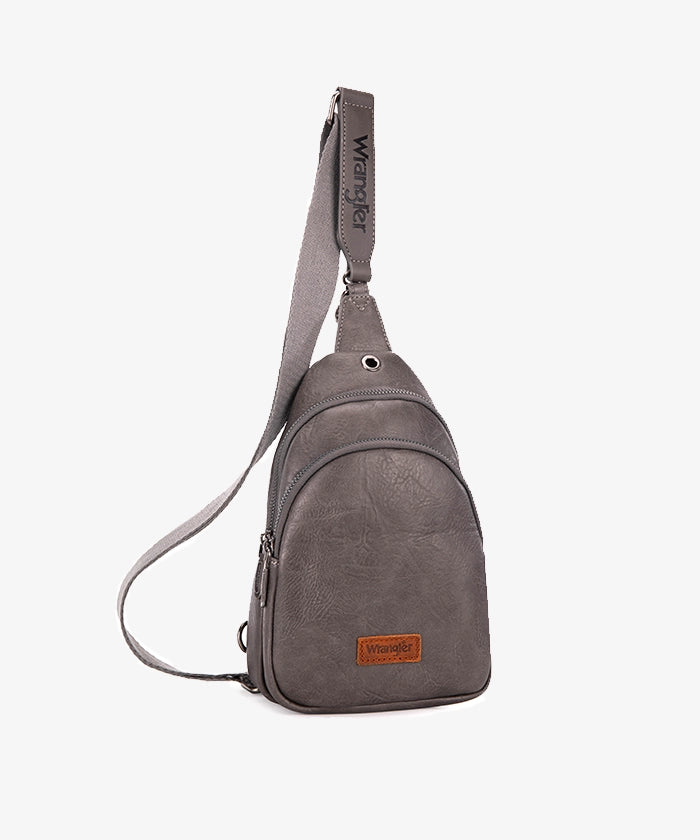 Wrangler Dual Zippered Sling Bag - Lightweight Crossbody Shoulder Bag for Men & Women - Perfect for Travel, Hiking, Gym & Everyday Use