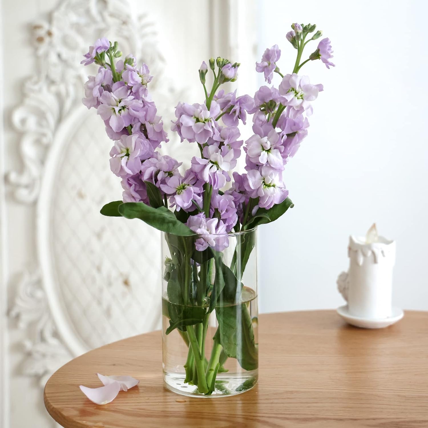 CEWOR 9-Piece Glass Cylinder Vase Set - 6 Inch Clear Hurricane Vases for Wedding Centerpieces, Floating Candles & Home Decor - Perfect for Weddings, Parties & Table Decorations