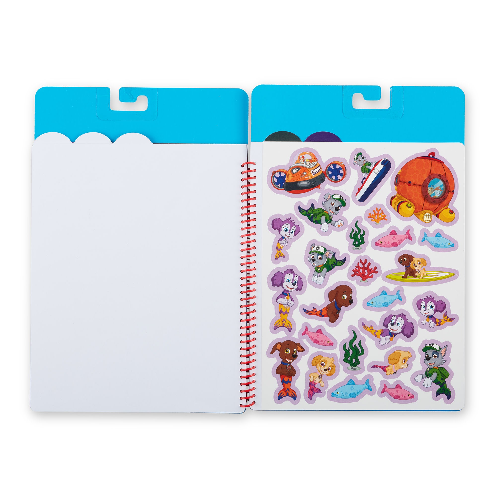 PAW Patrol Restickable Stickers Flip Flap Pad - Reusable Activity Book for Kids with Classic Missions | Perfect for Travel, Road Trips & Quiet Playtime