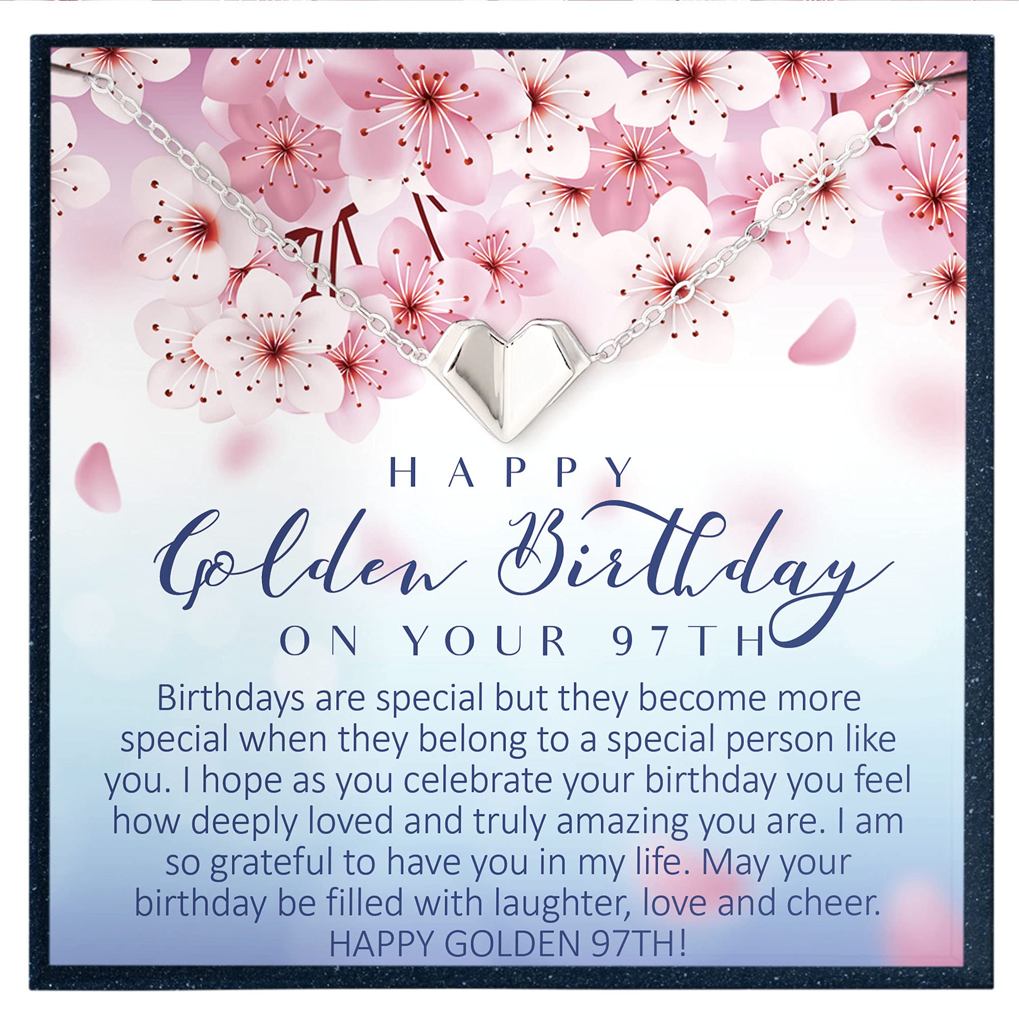 97th Birthday Gift for Women - Elegant Heart Bracelet Jewelry for 97 Year Old Ladies | Perfect Birthday Present, Grandma Gift & Milestone Celebration Accessory | Ideal for Parties, Anniversaries & Special Occasions