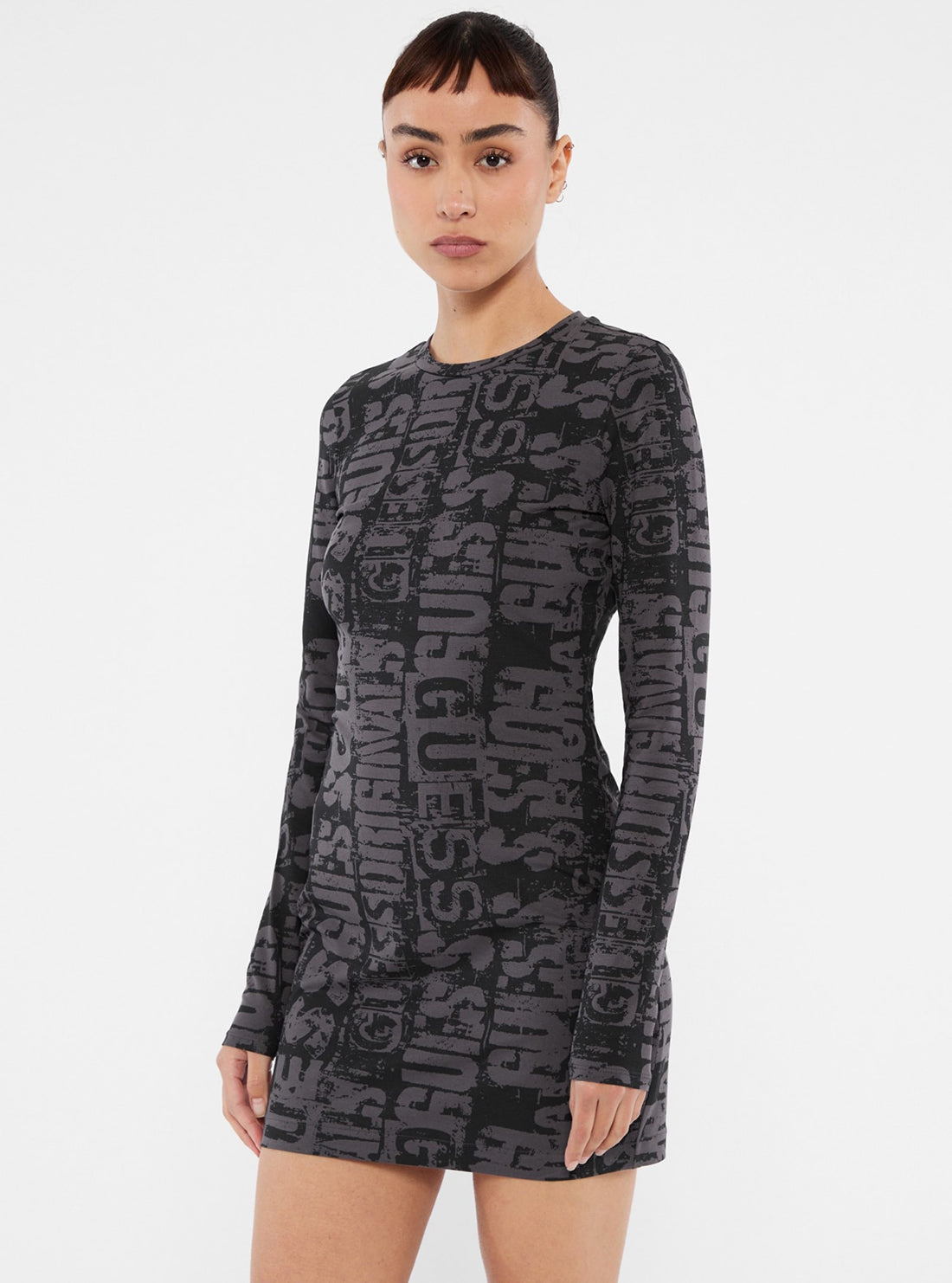 Guess Originals Printed Mini Dress - Women's Floral Short Sleeve Party Dress for Summer, Beach & Vacation Wear