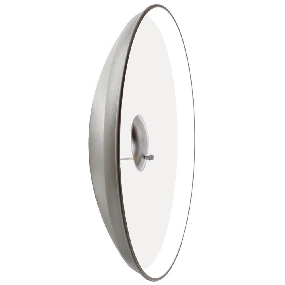 Elinchrom 26069 Professional Photography Reflector Beauty Dish with 4 Deflectors - 44cm White for Studio Portrait & Fashion Photography