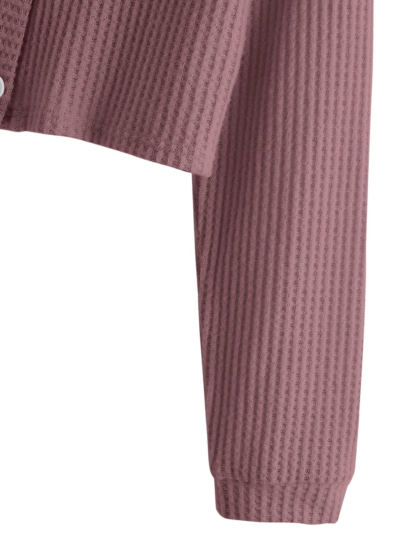 SweatyRocks Women's Long Sleeve Button Front V-Neck Soft Knit Cardigan Sweater - Cozy Fall & Winter Layering for Office, Casual Outfits, and Date Nights