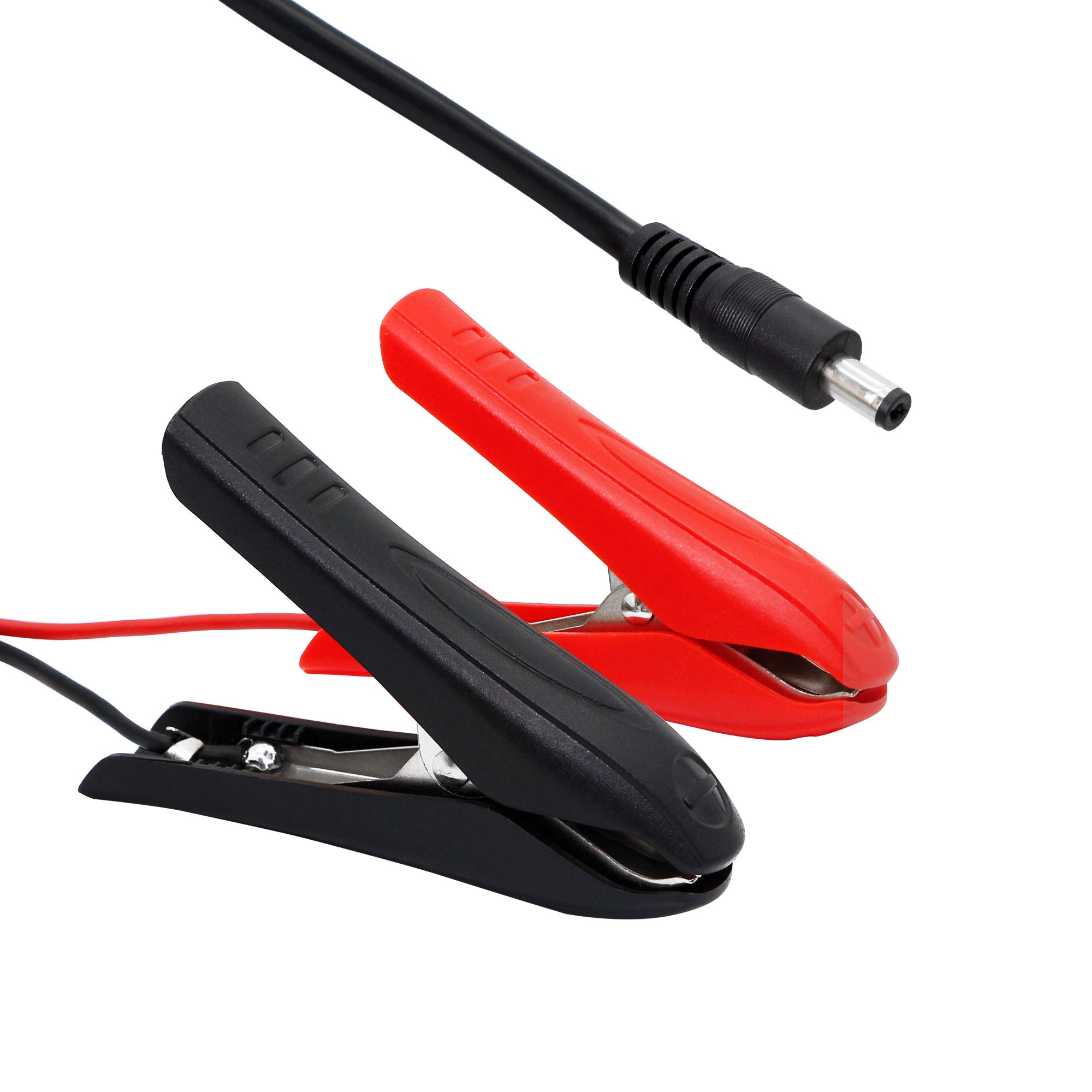 SinLoon Alligator Clip to DC Battery Jumper Cable - 12V/24V Booster Cable with Battery Clamps for Car, Boat, RV, Air Pump & Fridge - 1M Heavy Duty Power Transfer Wire (Perfect for Emergency Jump Starts & Powering Outdoor Equipment)